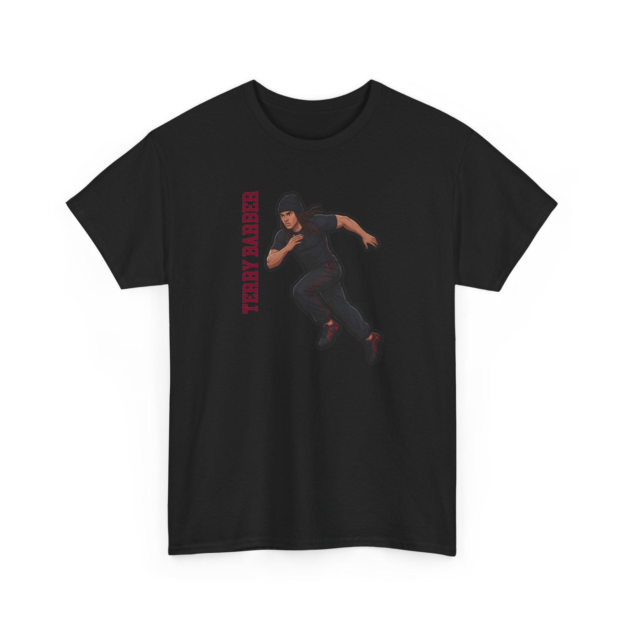 Tee — character_name_vertical in Black
