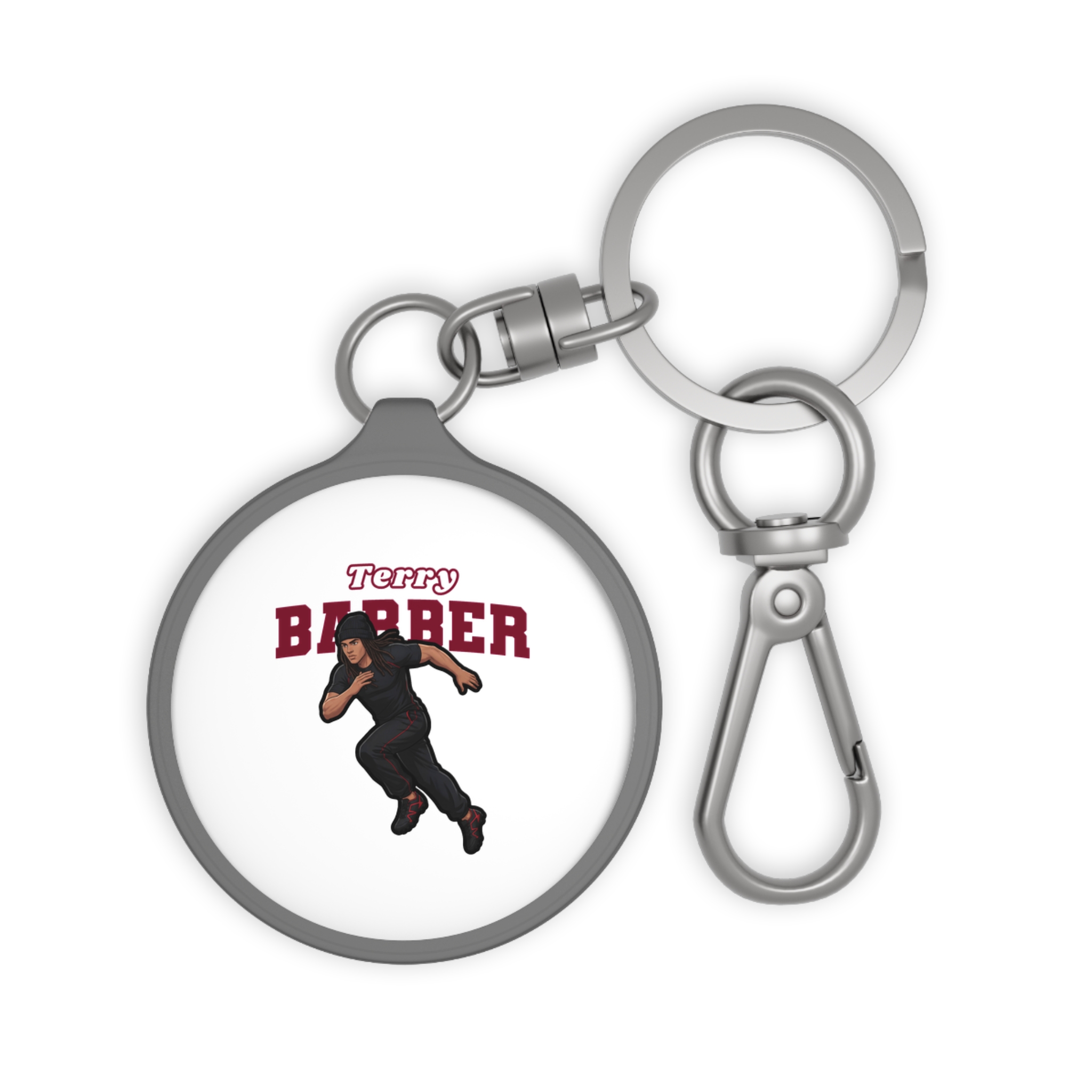 Keychain — character_name_arch in Grey