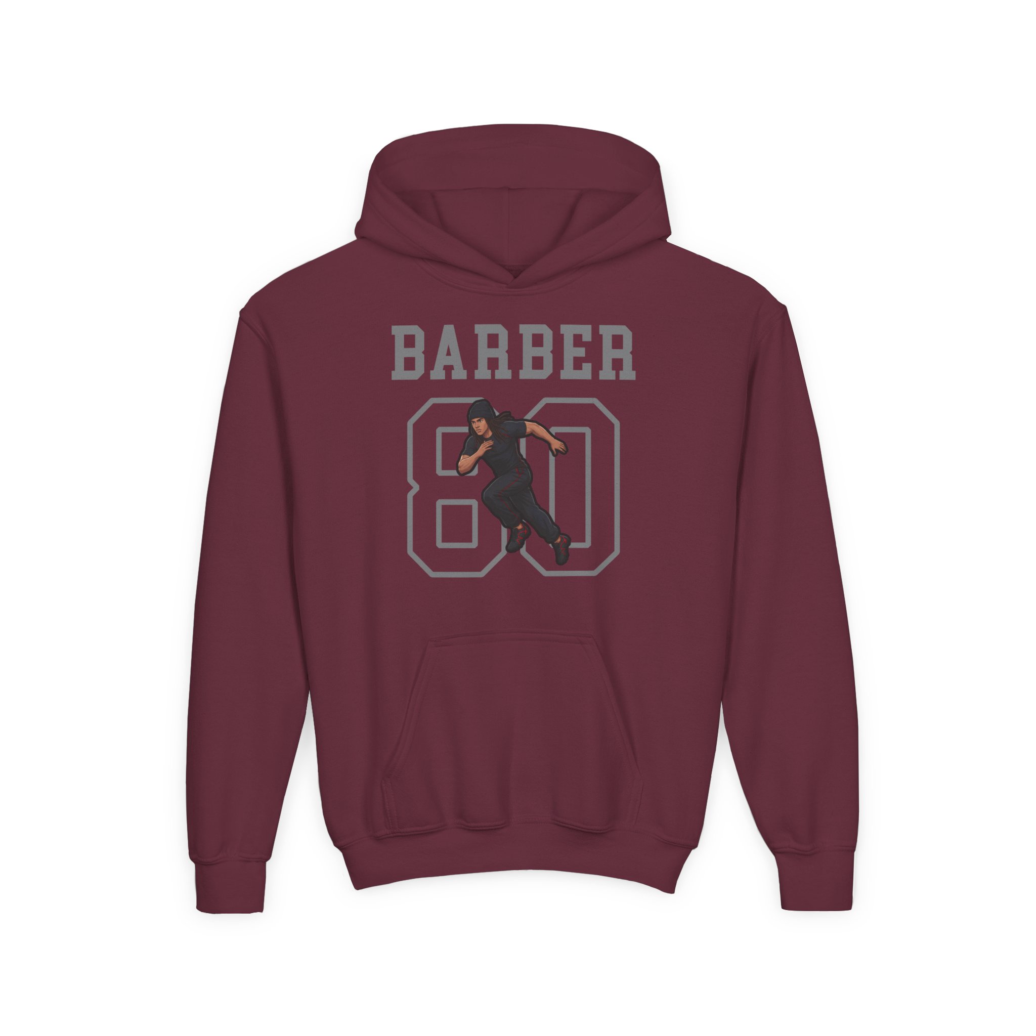 Youth Hoodie — character_shirsey in Maroon