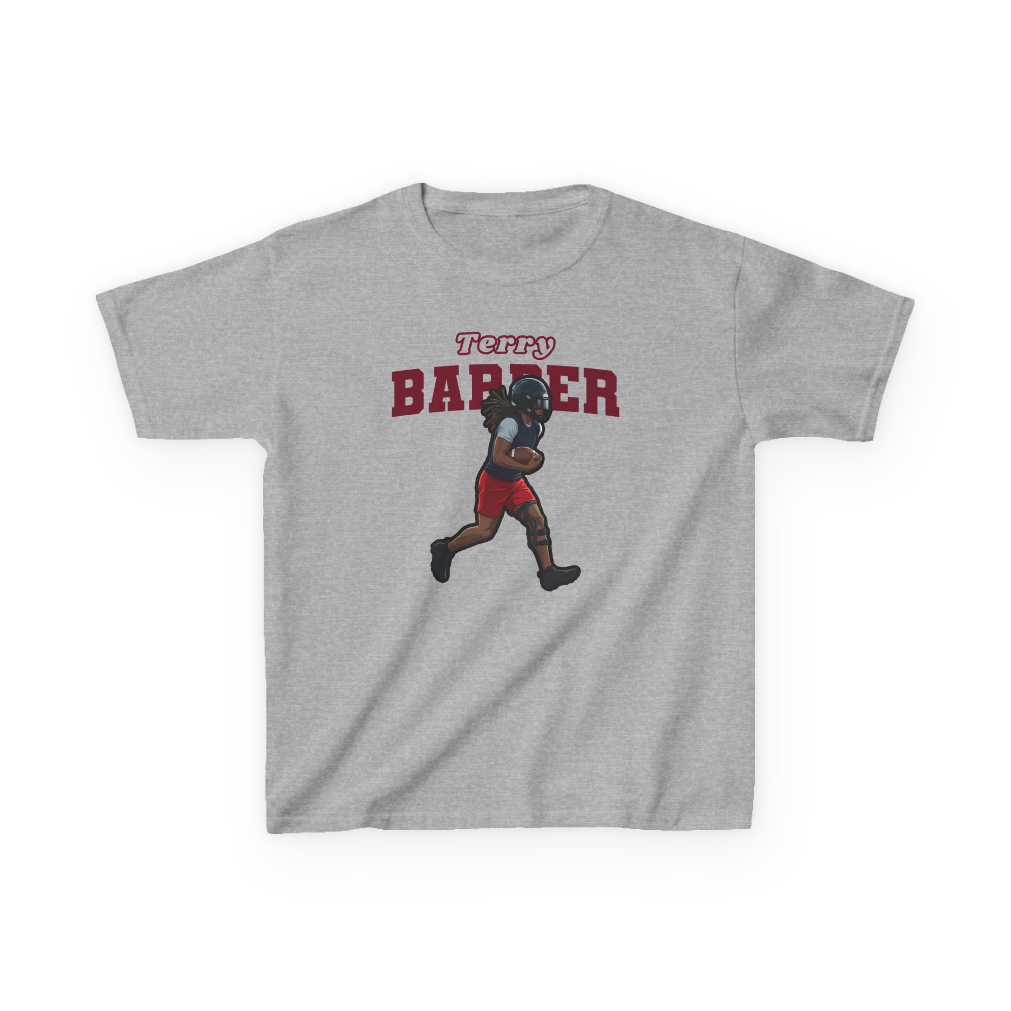 Youth Tee — character_name_arch in Grey