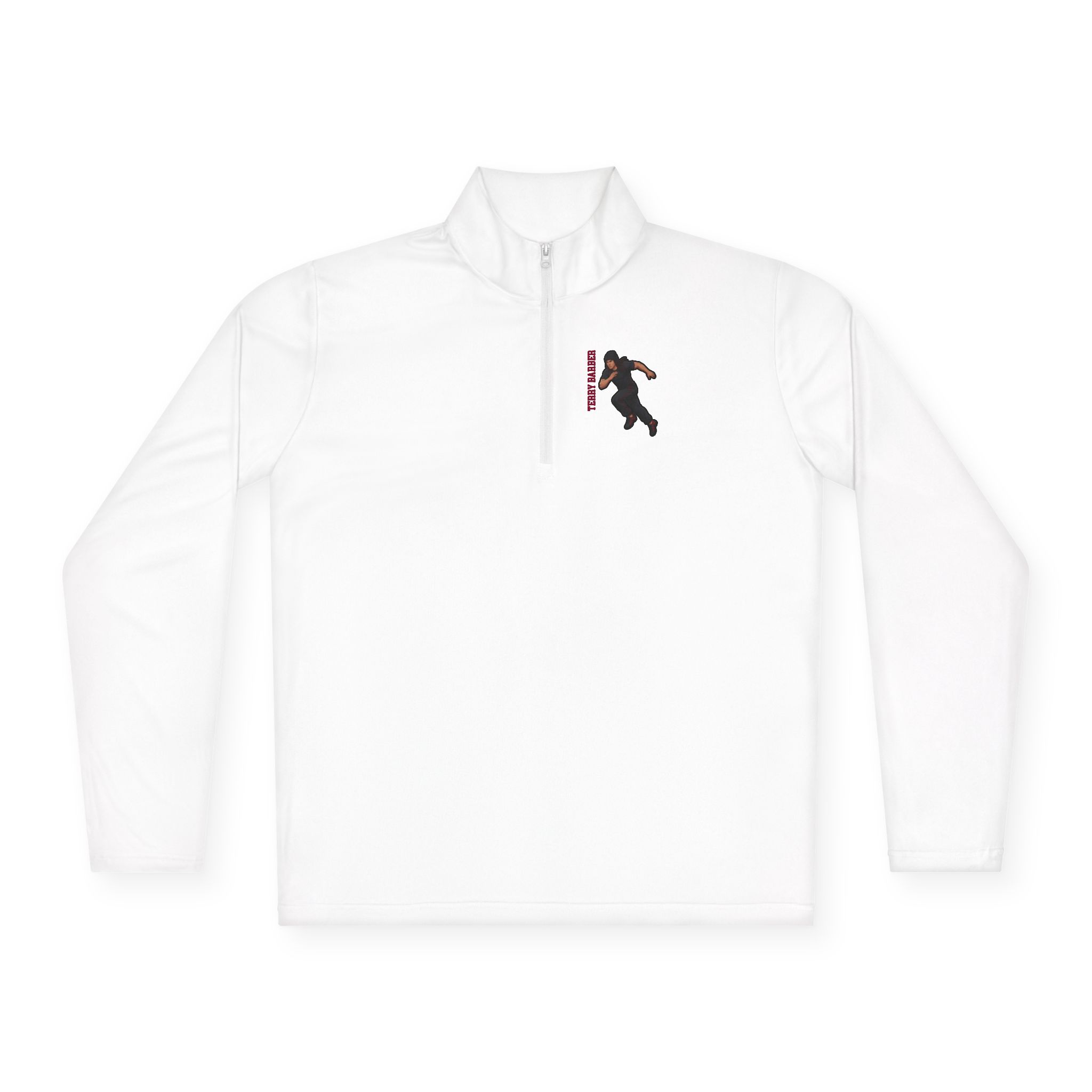 Q-Zip Pullover — character_name_vertical in White