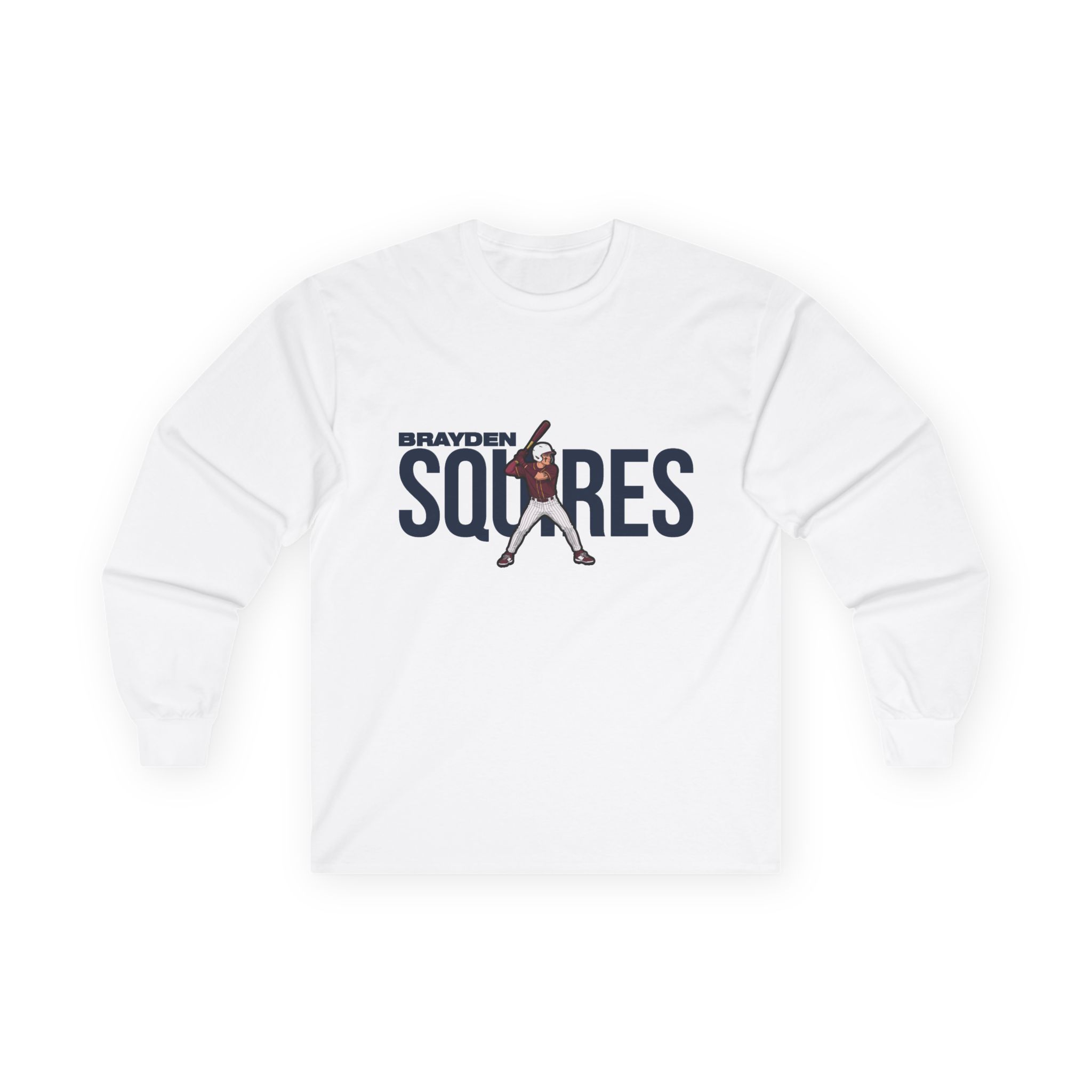 Long Sleeve Tee — character_player_name in White
