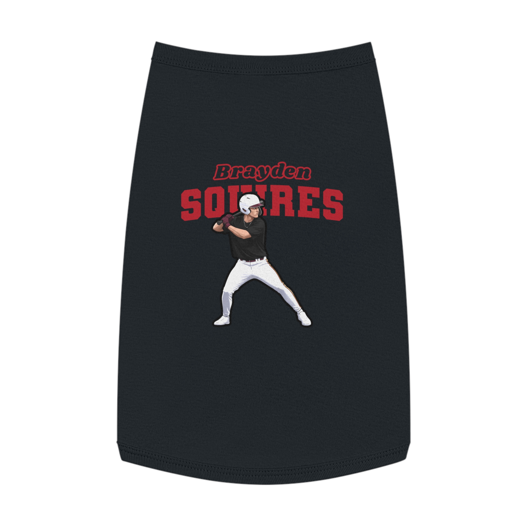 Pet Tank Top — character_name_arch in Black