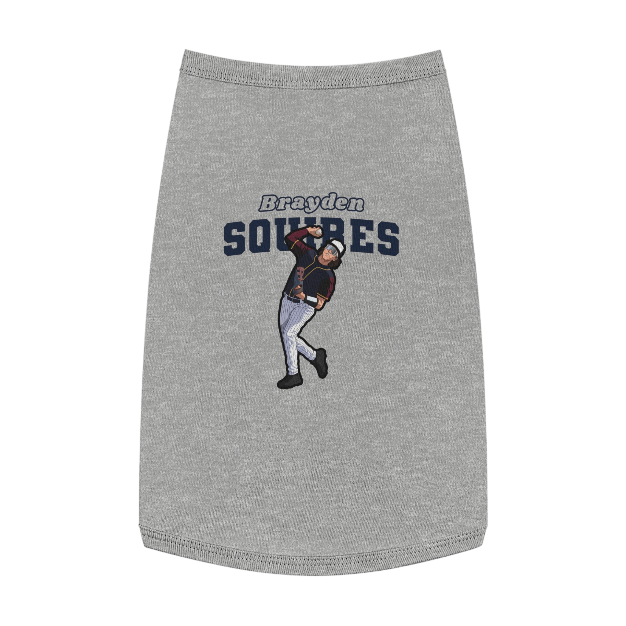 Pet Tank Top — character_name_arch in White