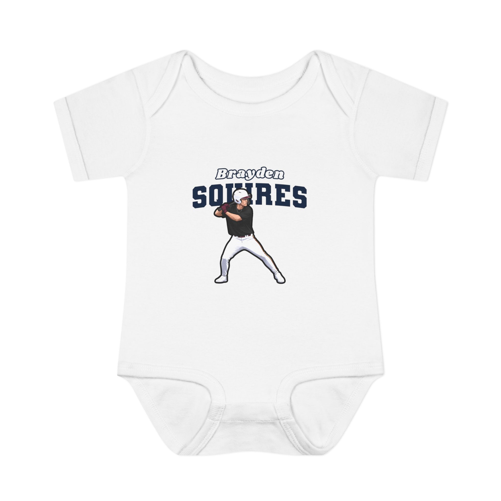 Baby Onesie — character_name_arch in White