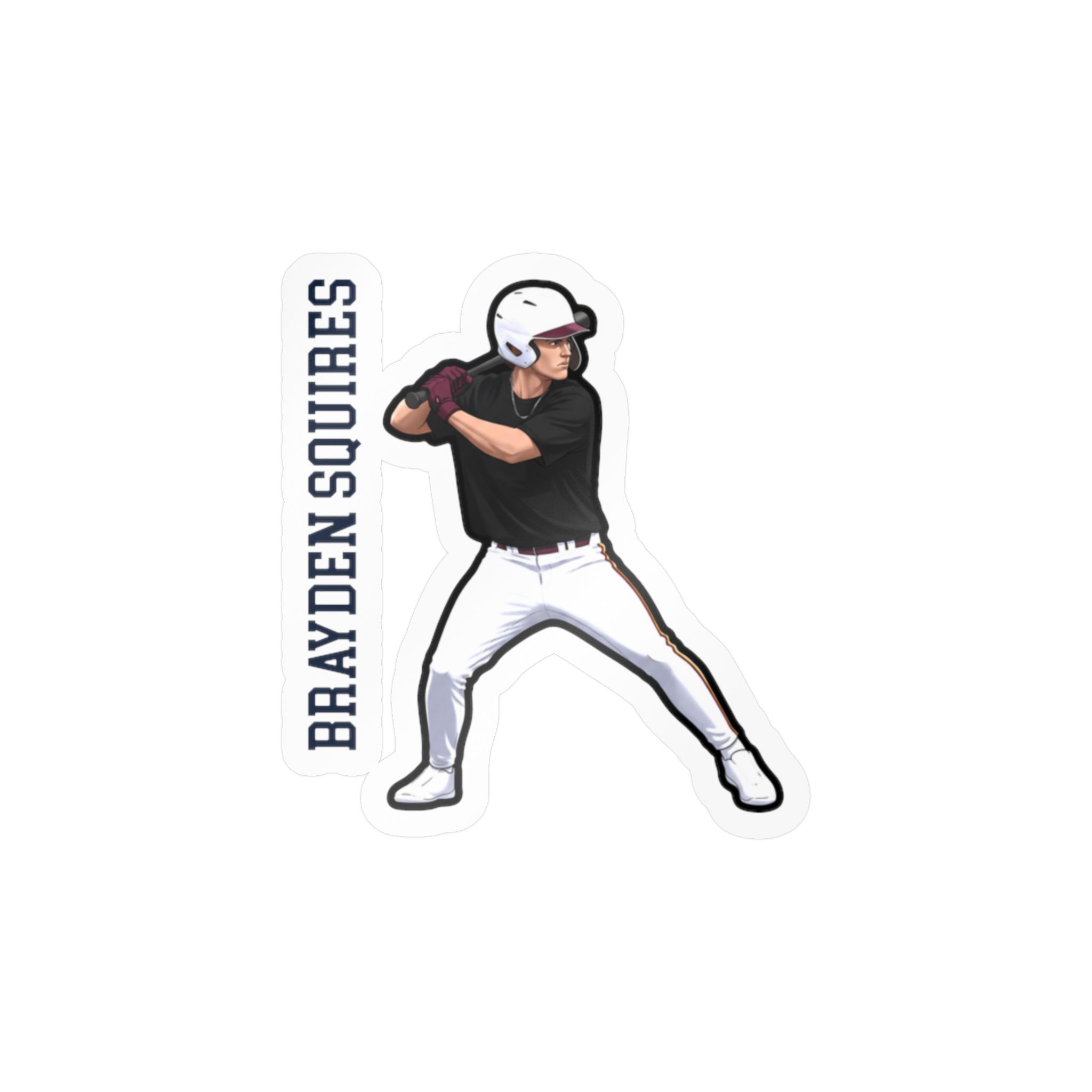 Vinyl Sticker — character_name_vertical in Classic