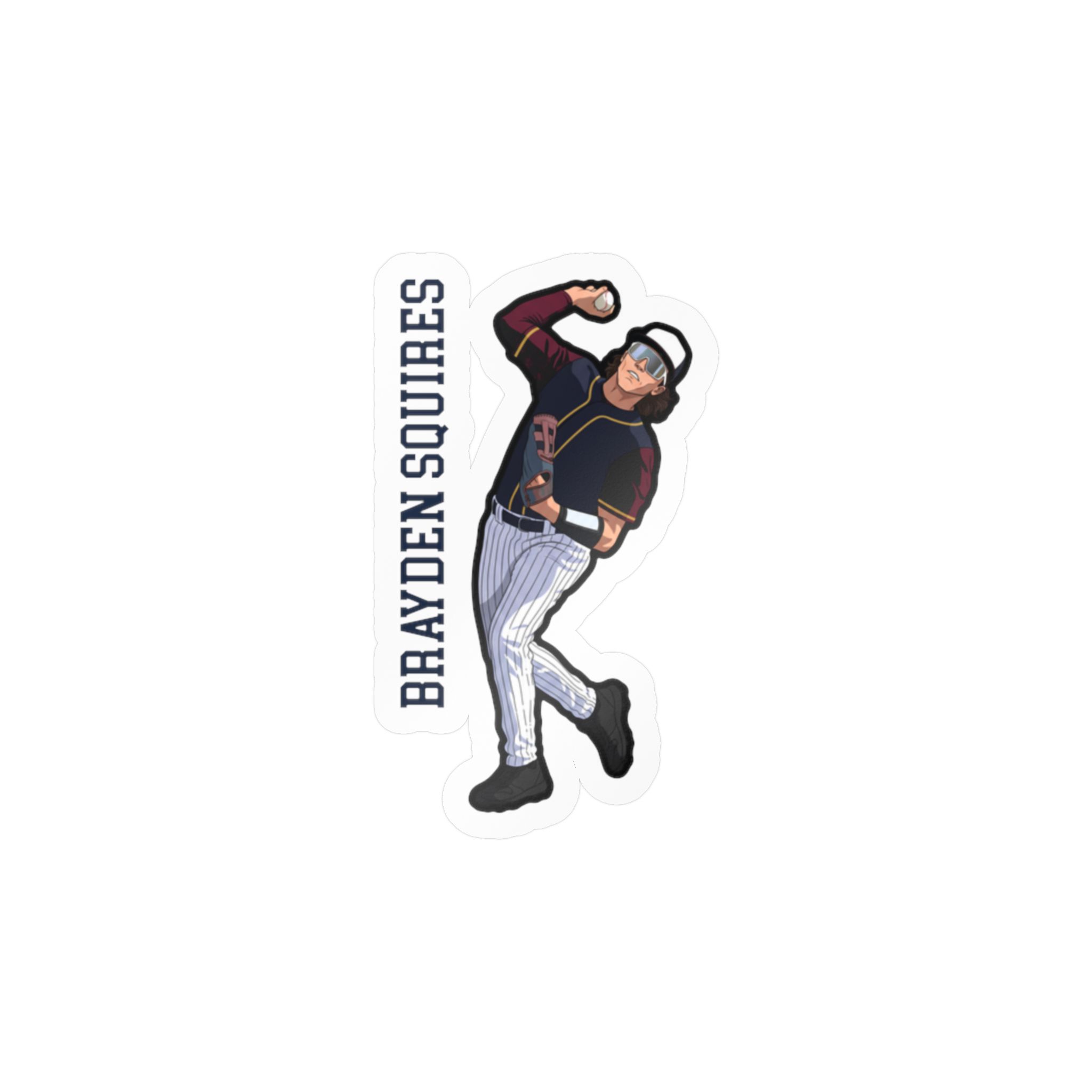 Vinyl Sticker — character_name_vertical in Classic