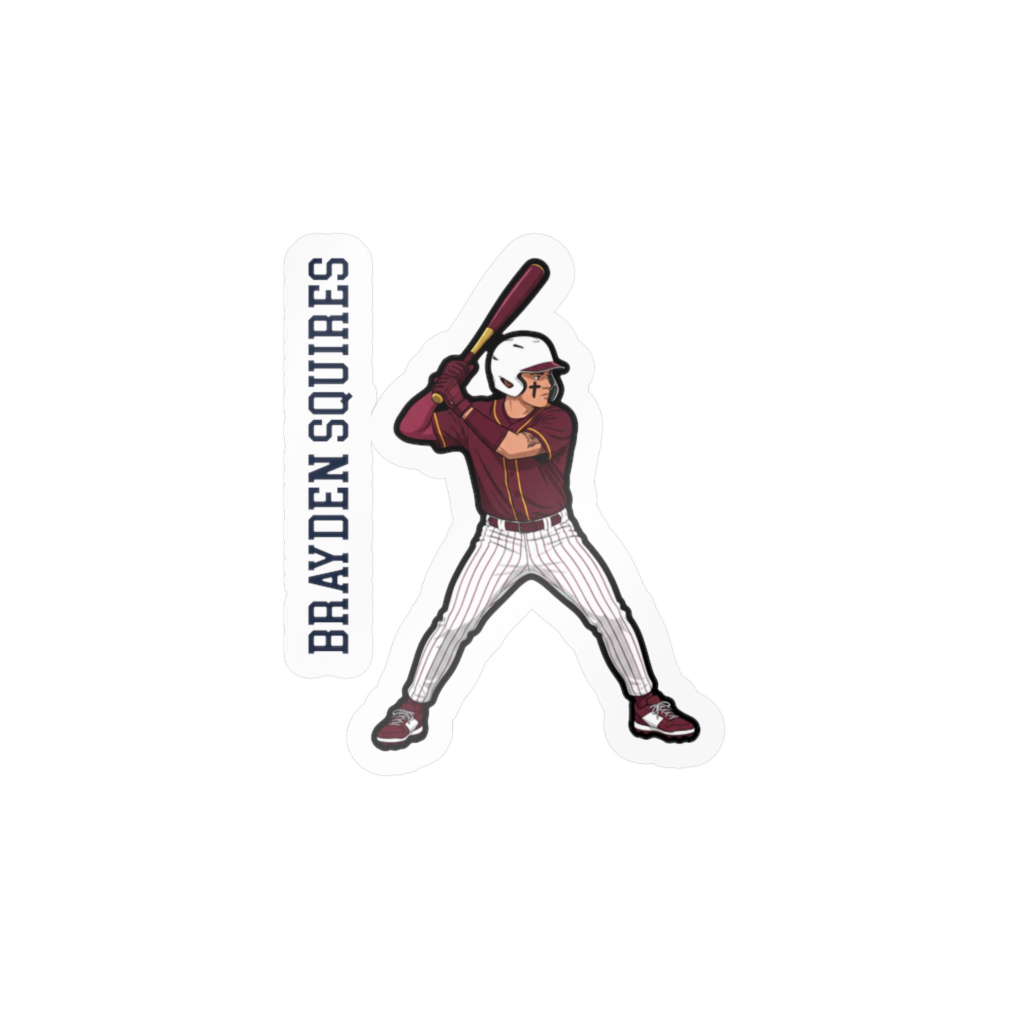 Vinyl Sticker — character_name_vertical in Classic