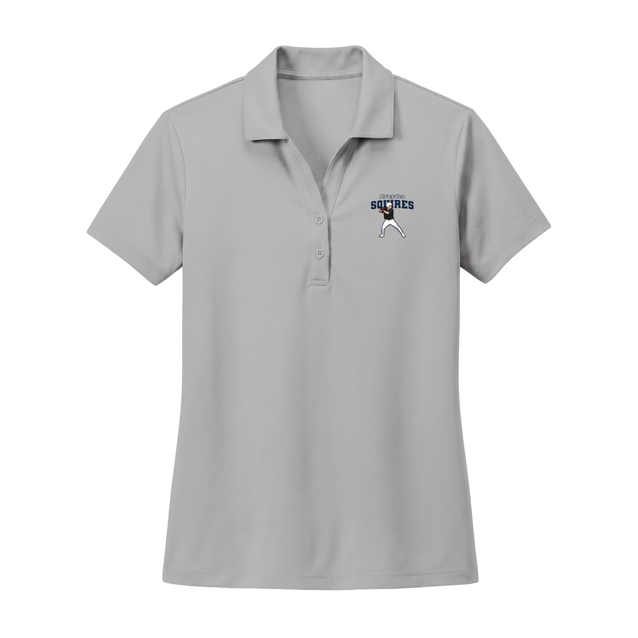 Women's Polo — character_name_arch in Silver