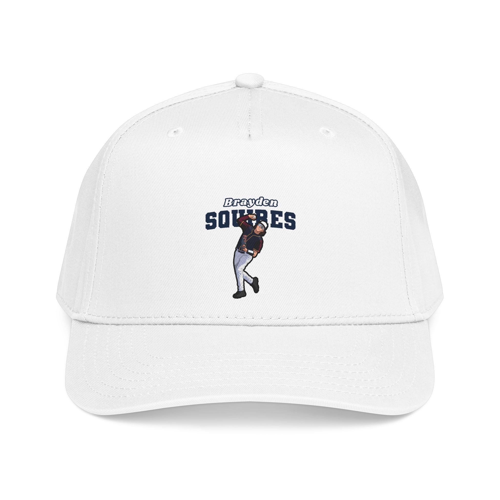 Baseball Cap — character_name_arch in White