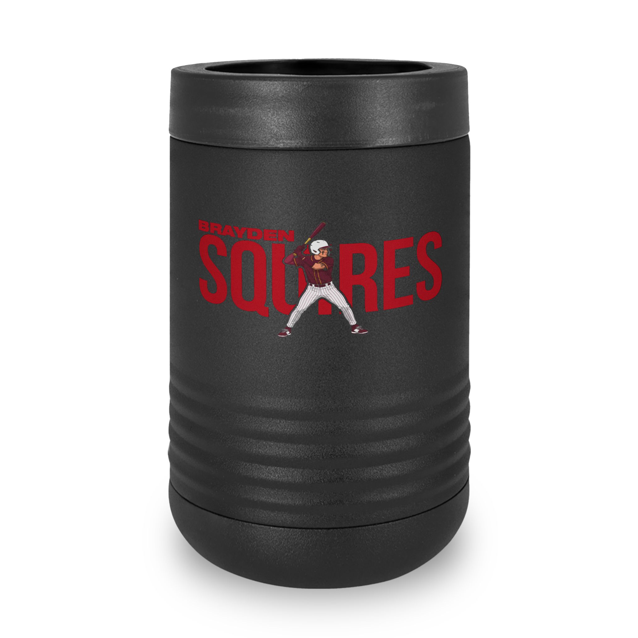 Stainless Can Cooler — character_player_name in Black