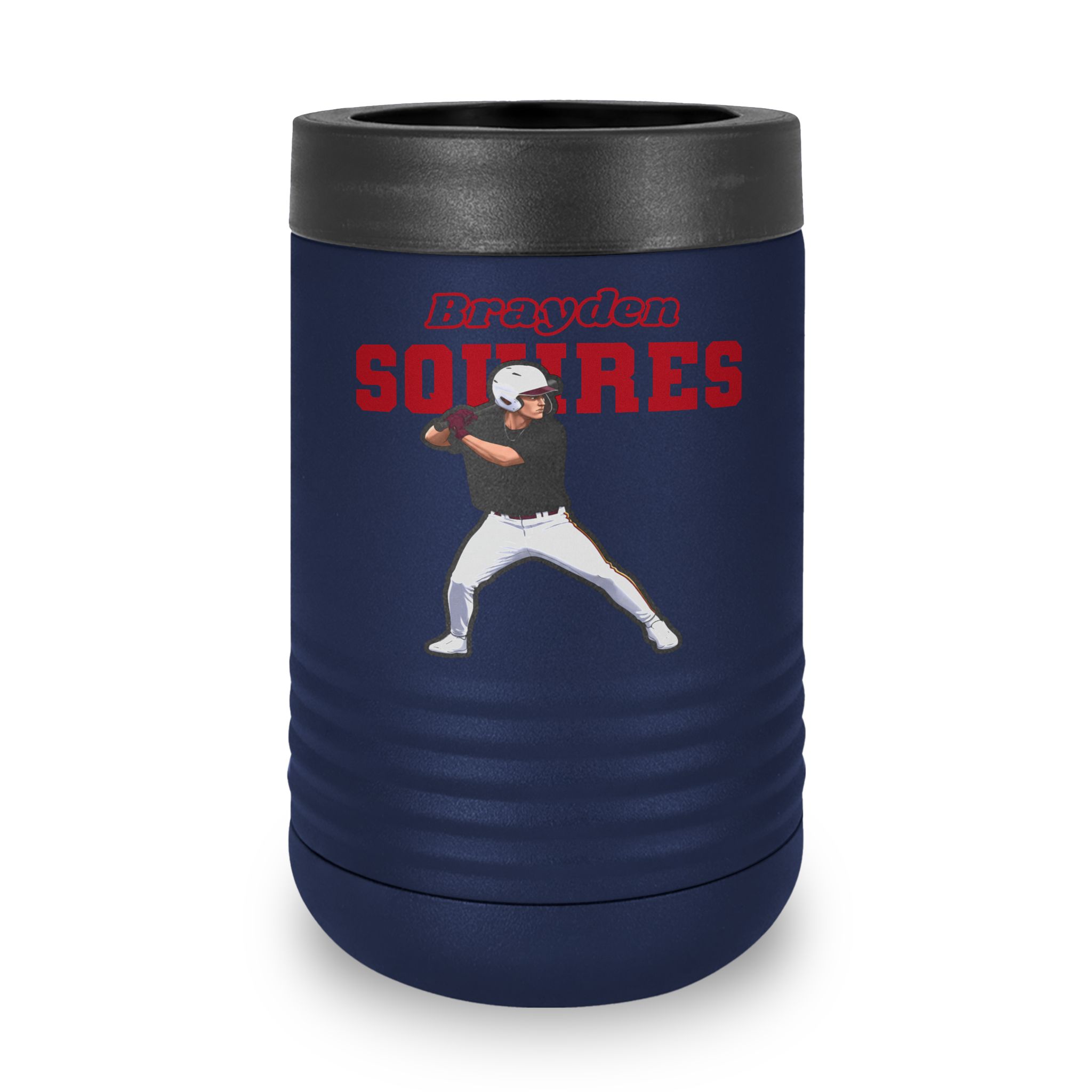 Stainless Can Cooler — character_name_arch in Navy