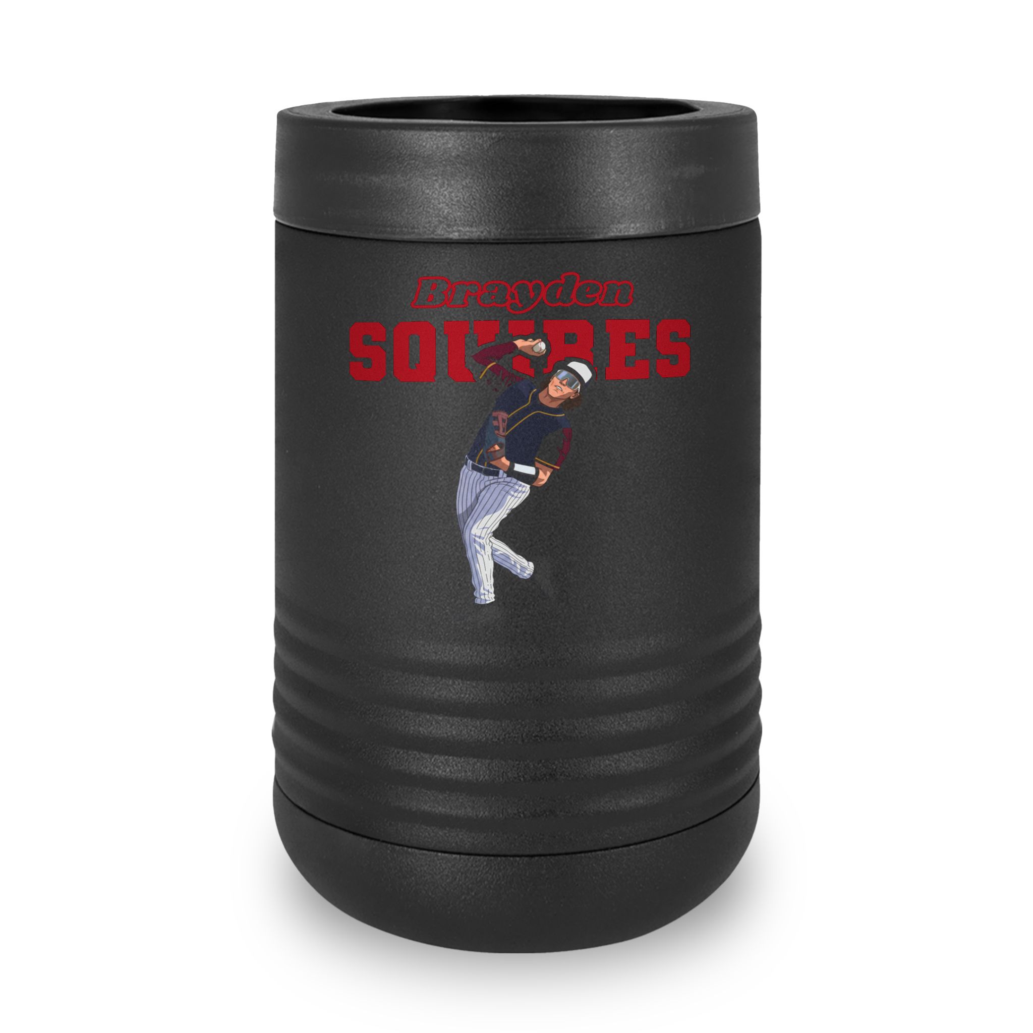 Stainless Can Cooler — character_name_arch in Black