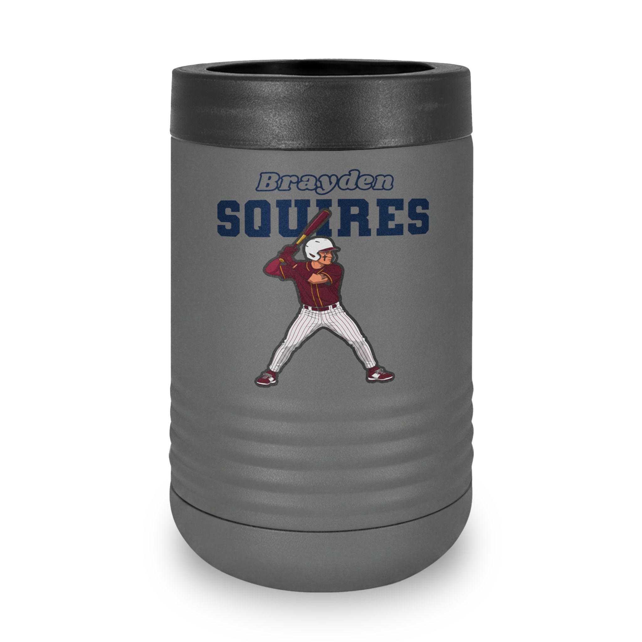 Stainless Can Cooler — character_name_arch in Grey