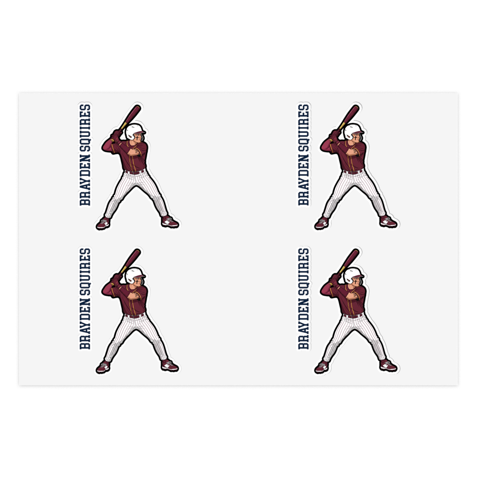 Sticker Sheet — character_name_vertical in Classic