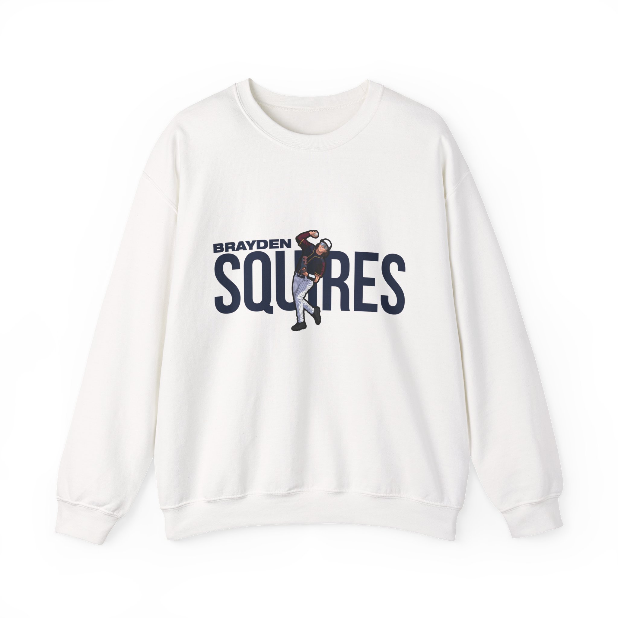 Crewneck Sweatshirt — character_player_name in White