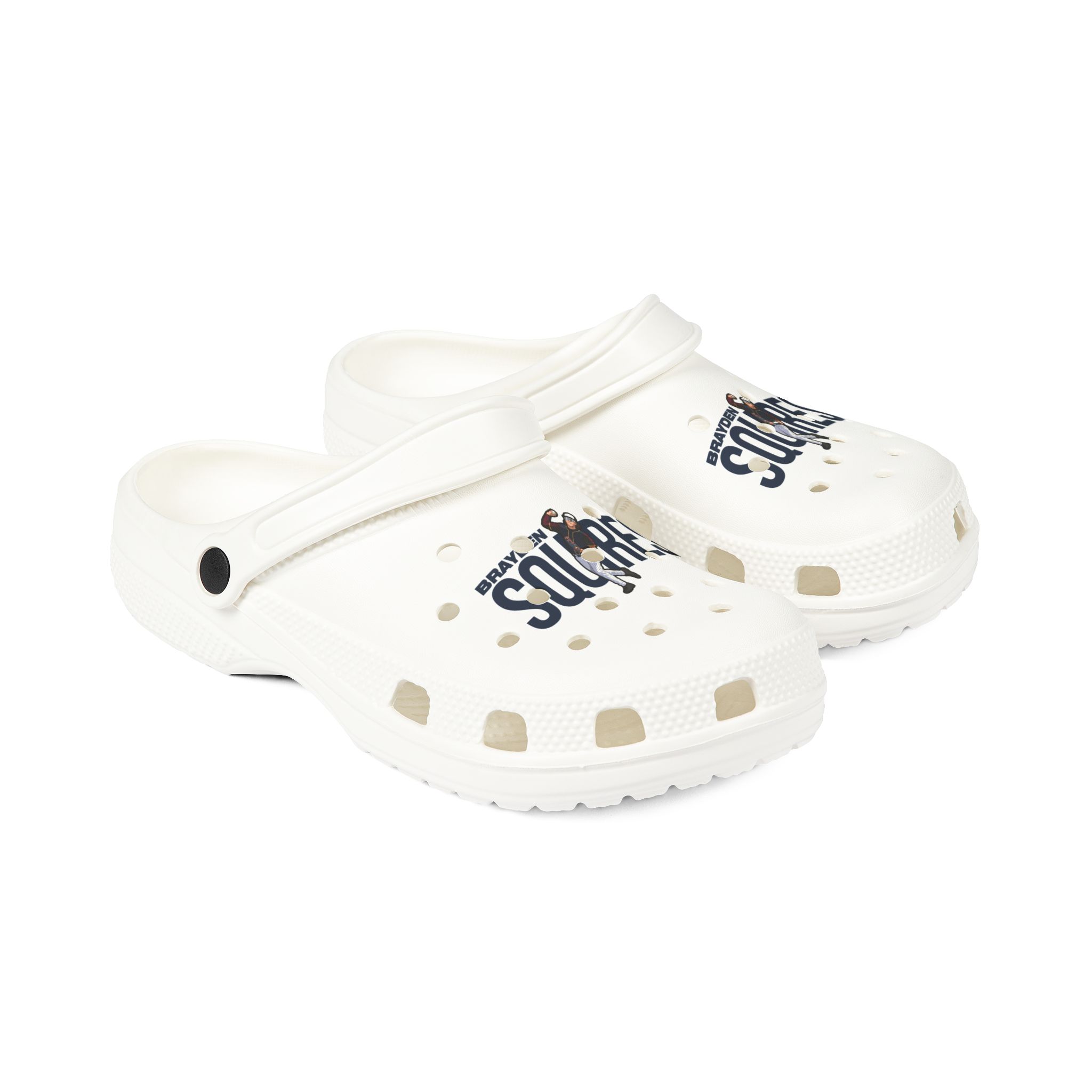 Rubber Clogs — character_player_name in White
