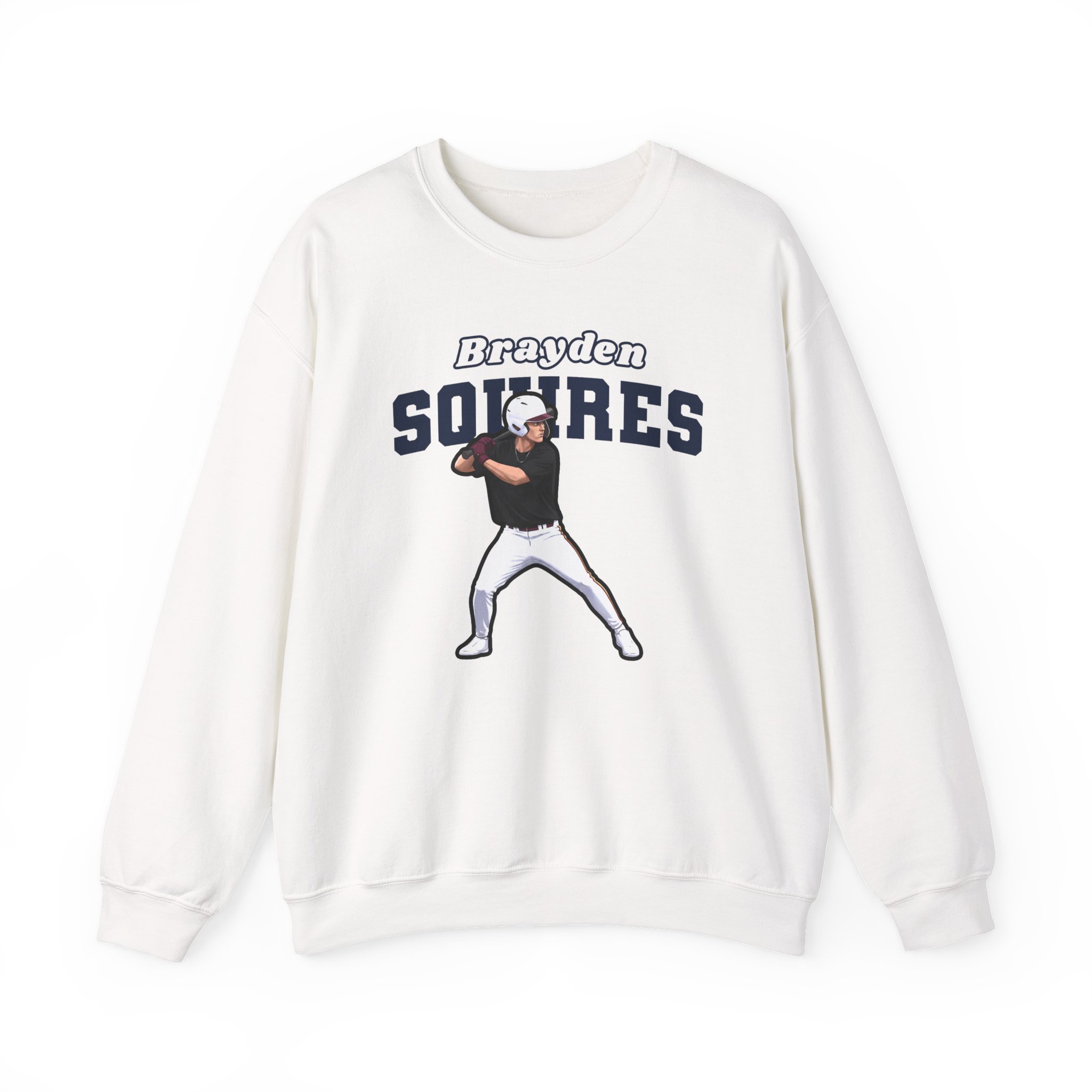 Crewneck Sweatshirt — character_name_arch in White