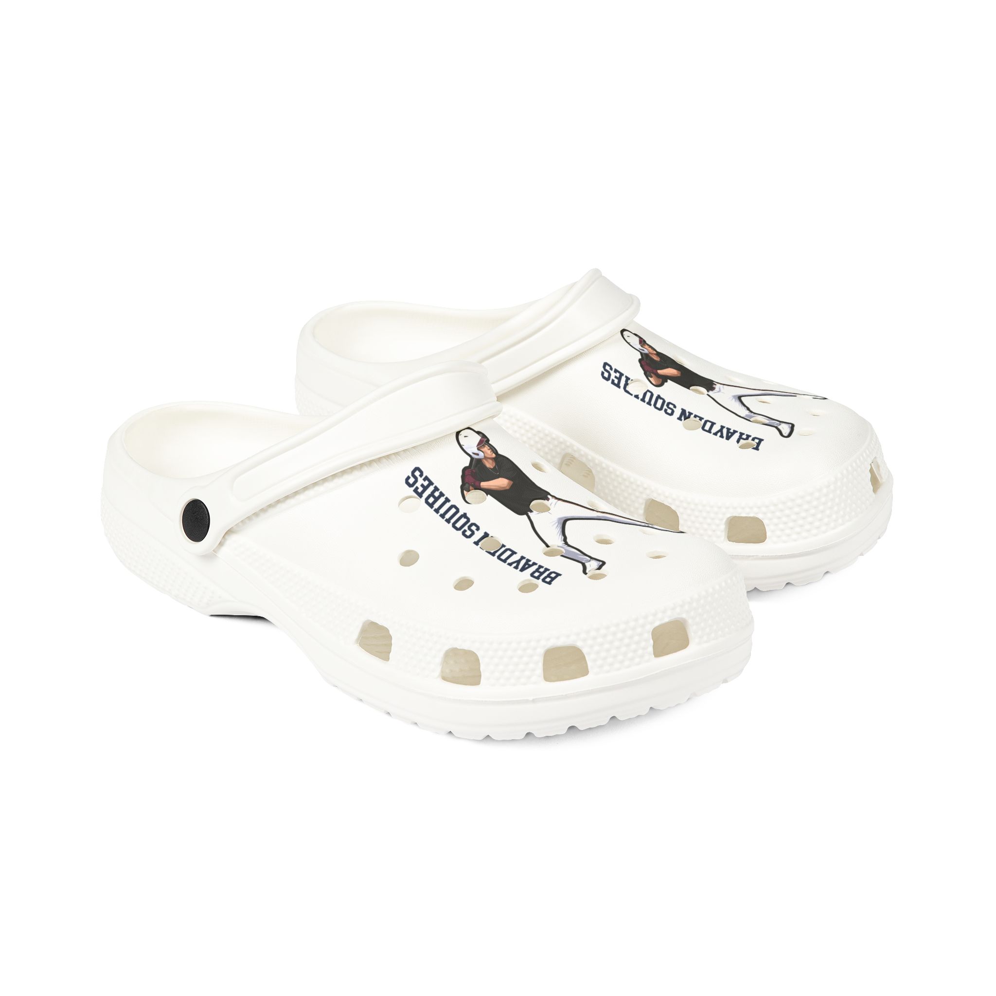Rubber Clogs — character_name_vertical in White