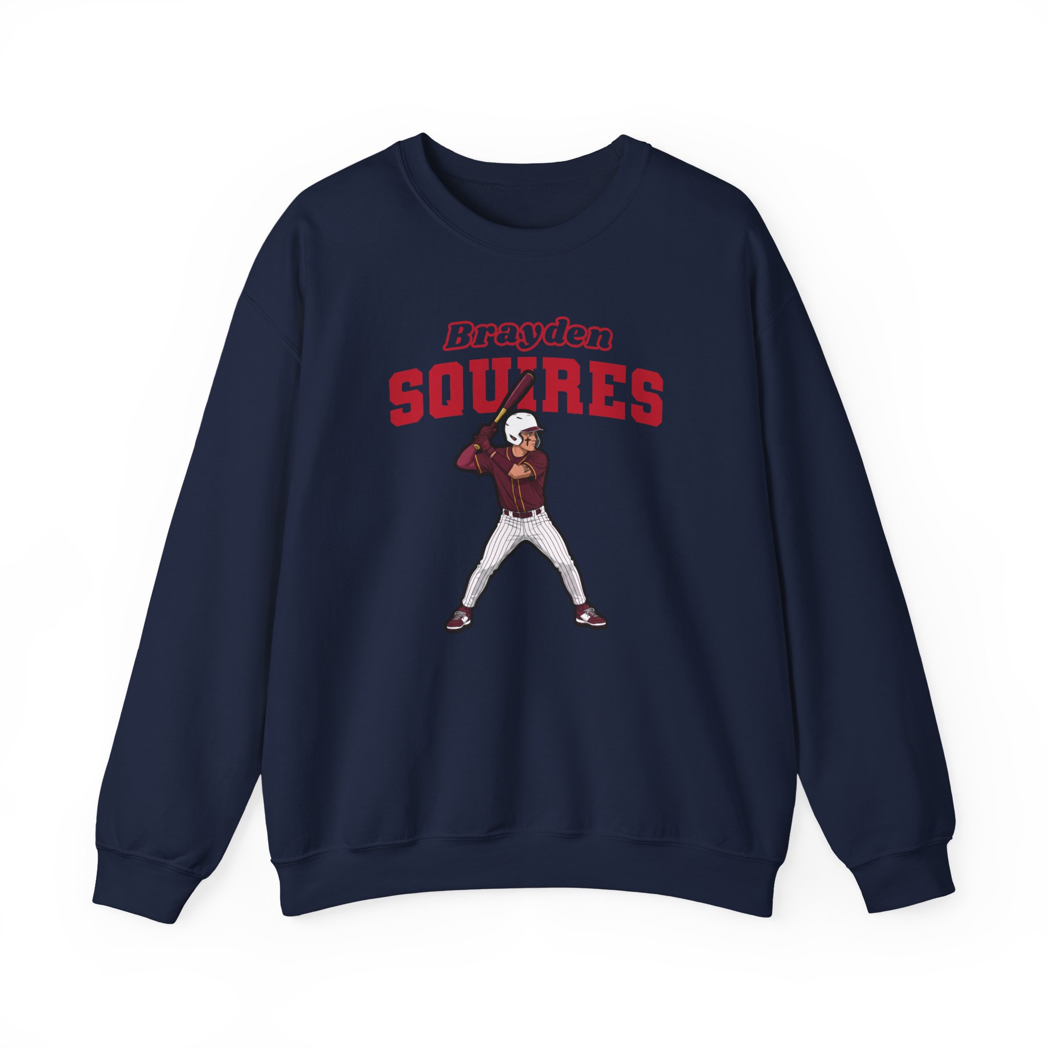 Crewneck Sweatshirt — character_name_arch in Navy