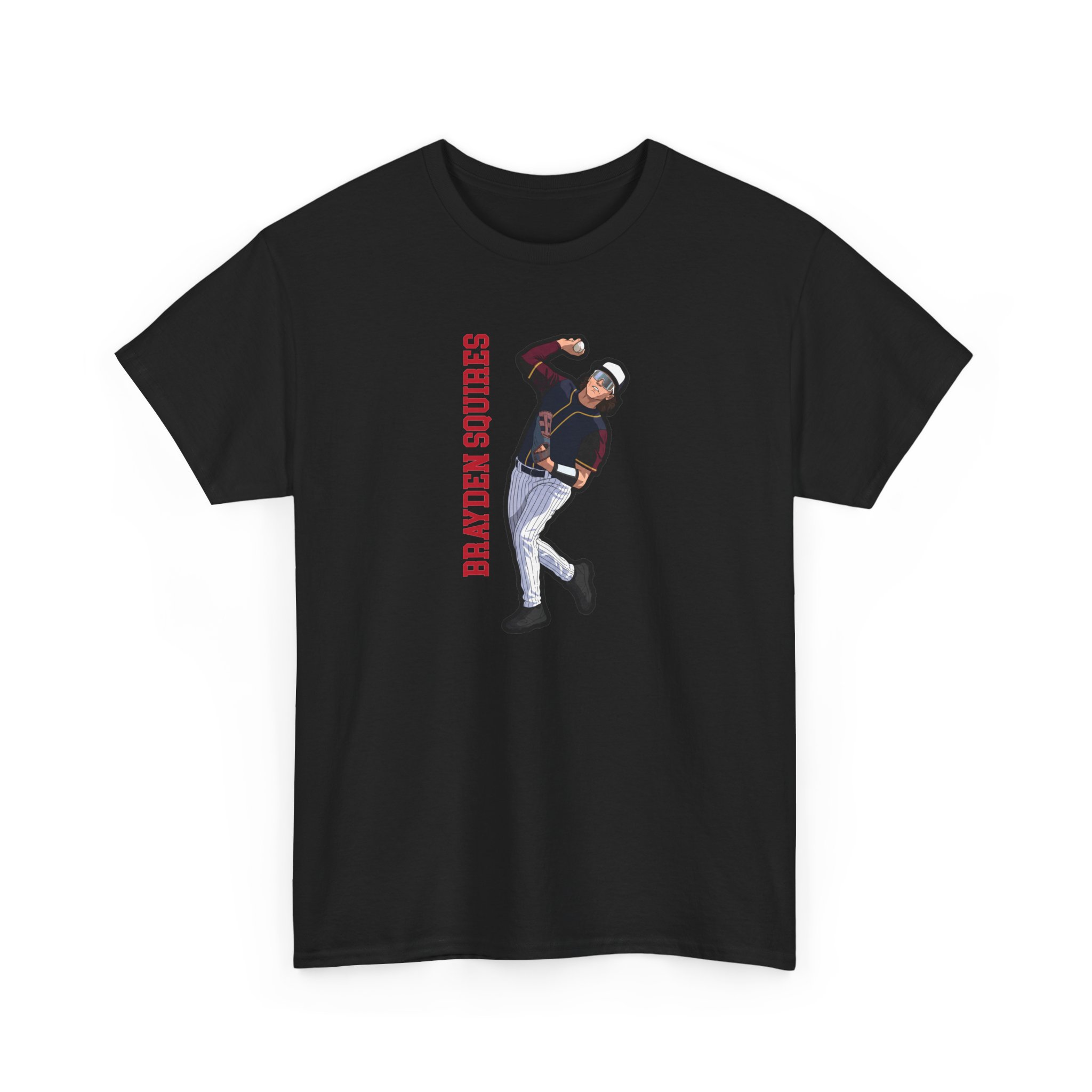 Tee — character_name_vertical in Black