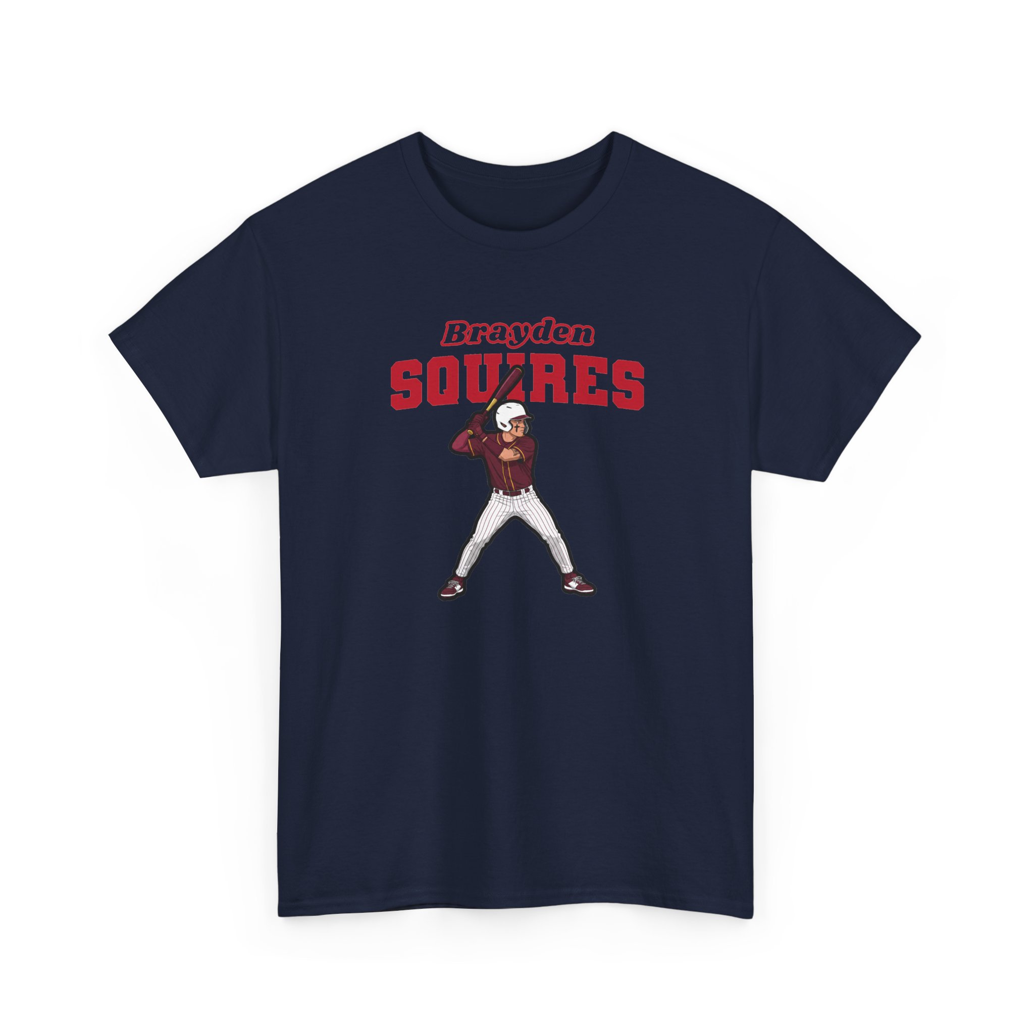 Tee — character_name_arch in Navy