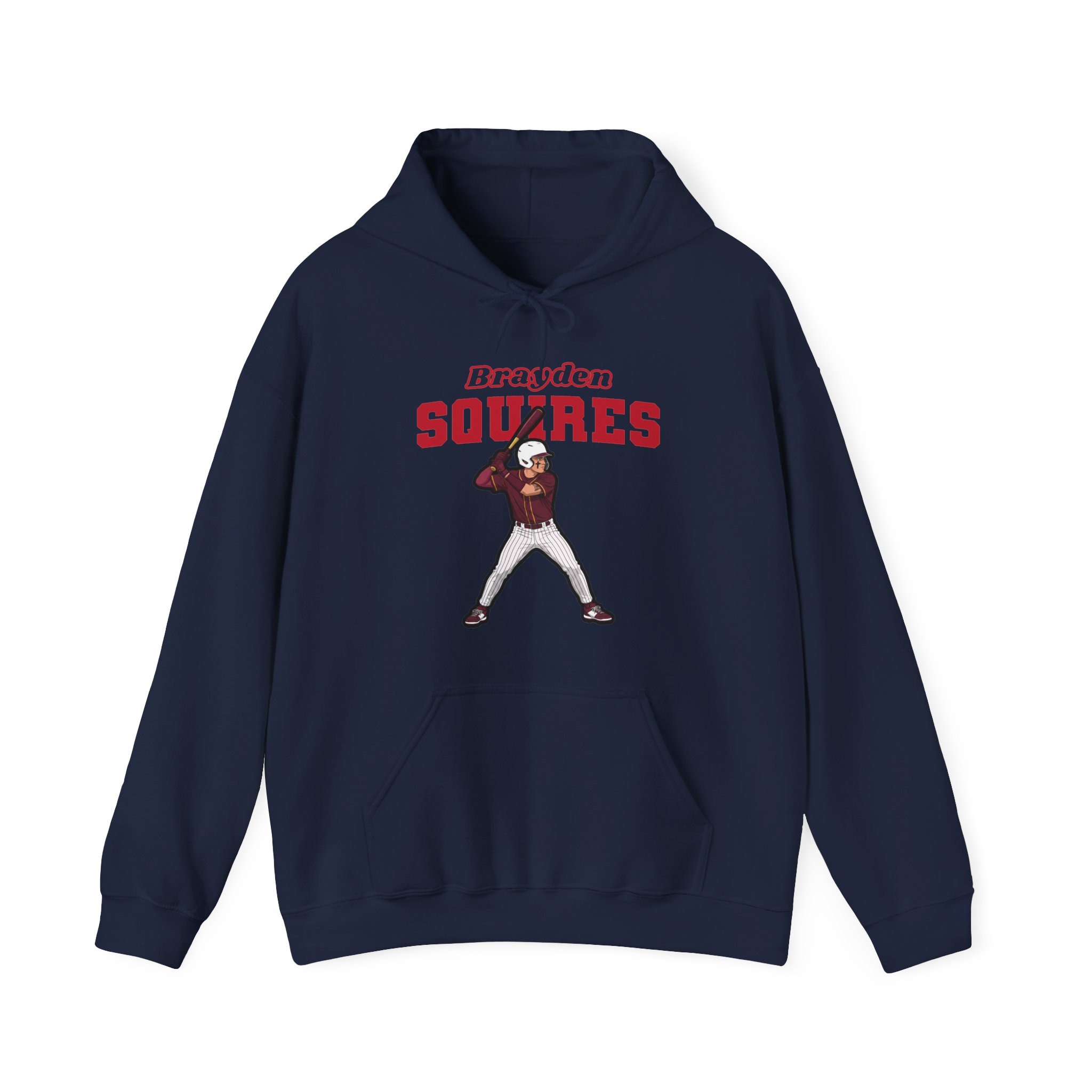 Hoodie — character_name_arch in Navy