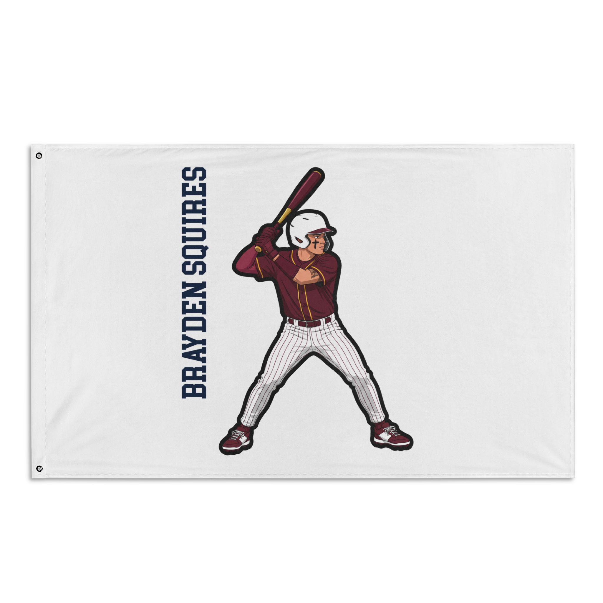 Flag (35 × 56 in) — character_name_vertical in Classic