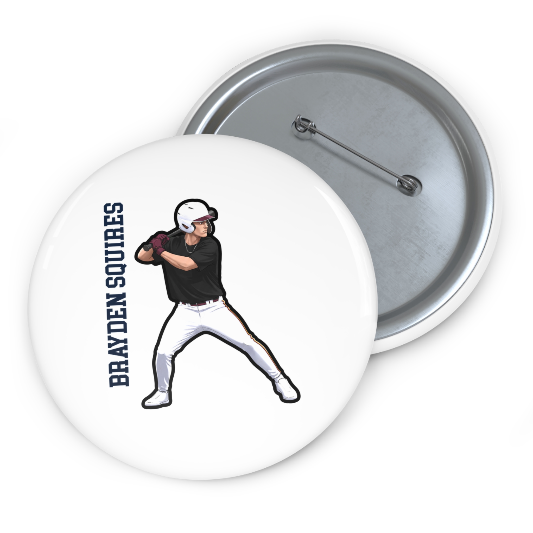 Game Day Pin — character_name_vertical in Classic
