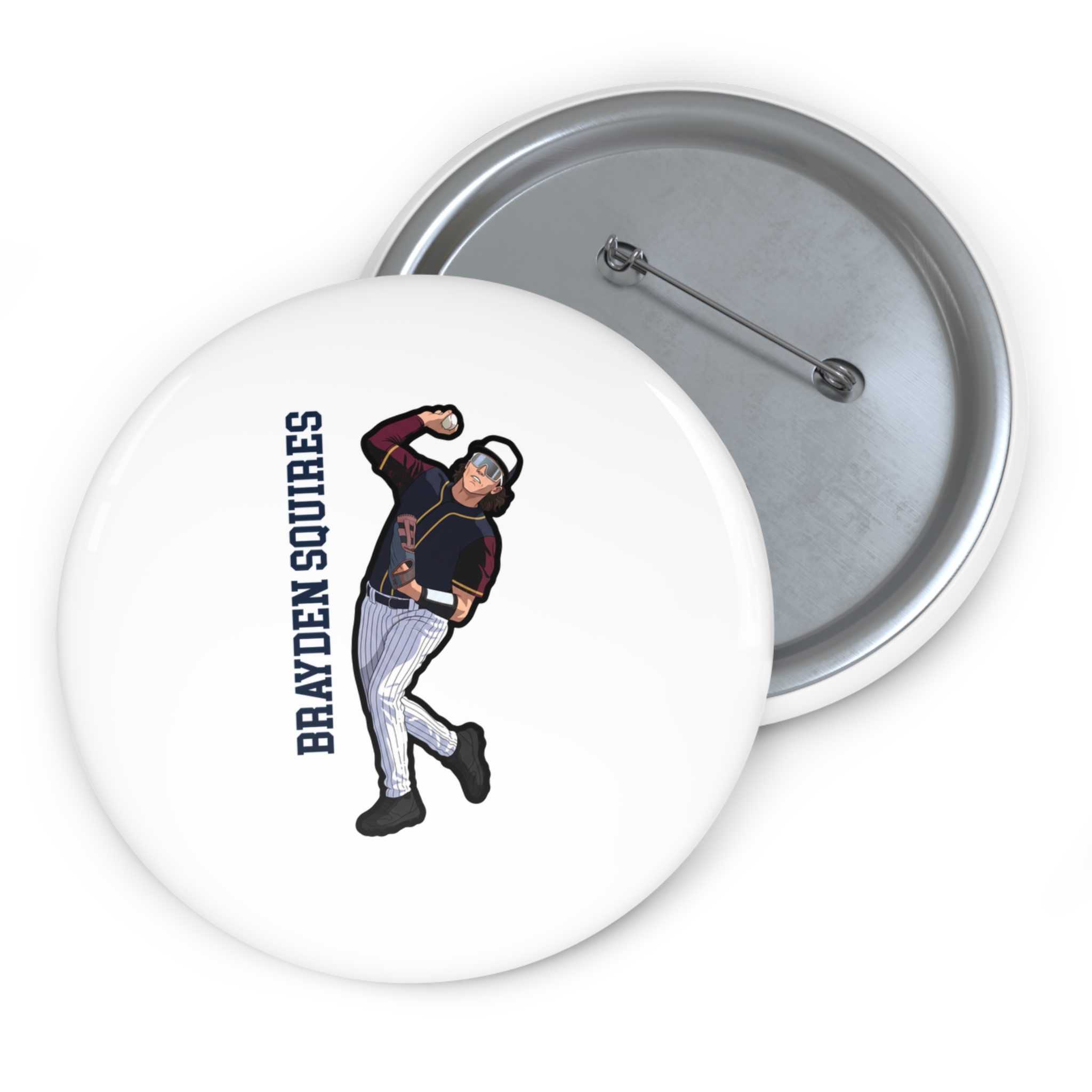 Game Day Pin — character_name_vertical in Classic