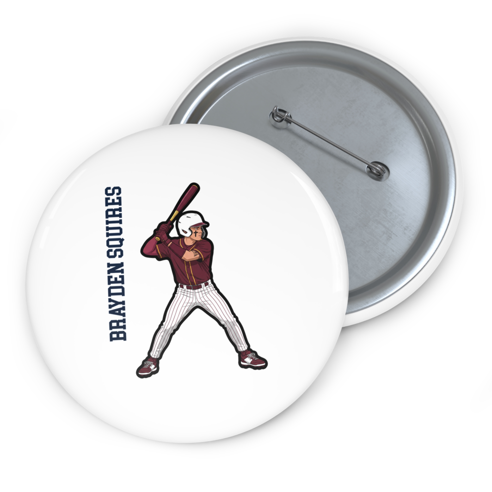 Game Day Pin — character_name_vertical in Classic