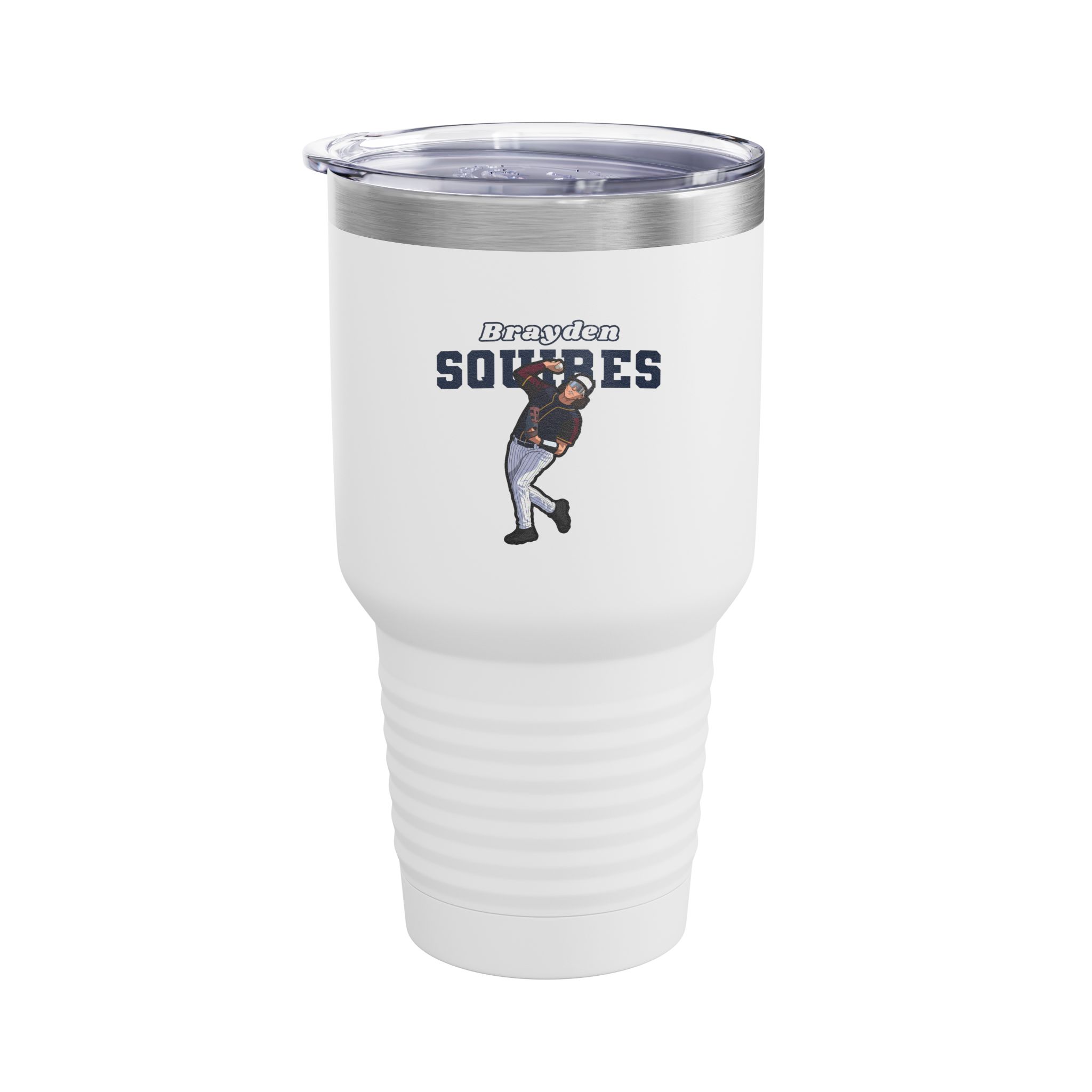 30oz Tumbler — character_name_arch in White