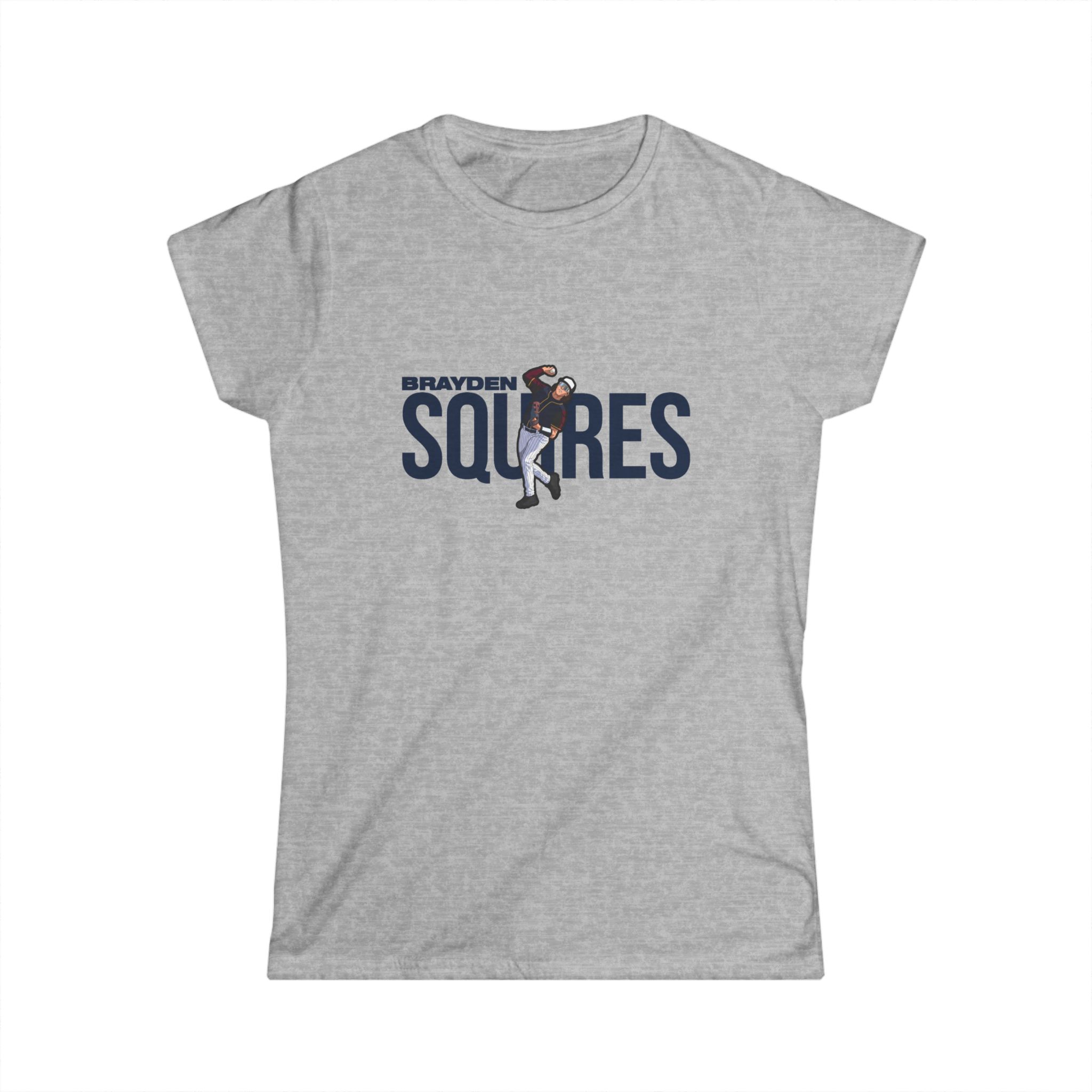 Women's Softstyle Tee — character_player_name in Grey