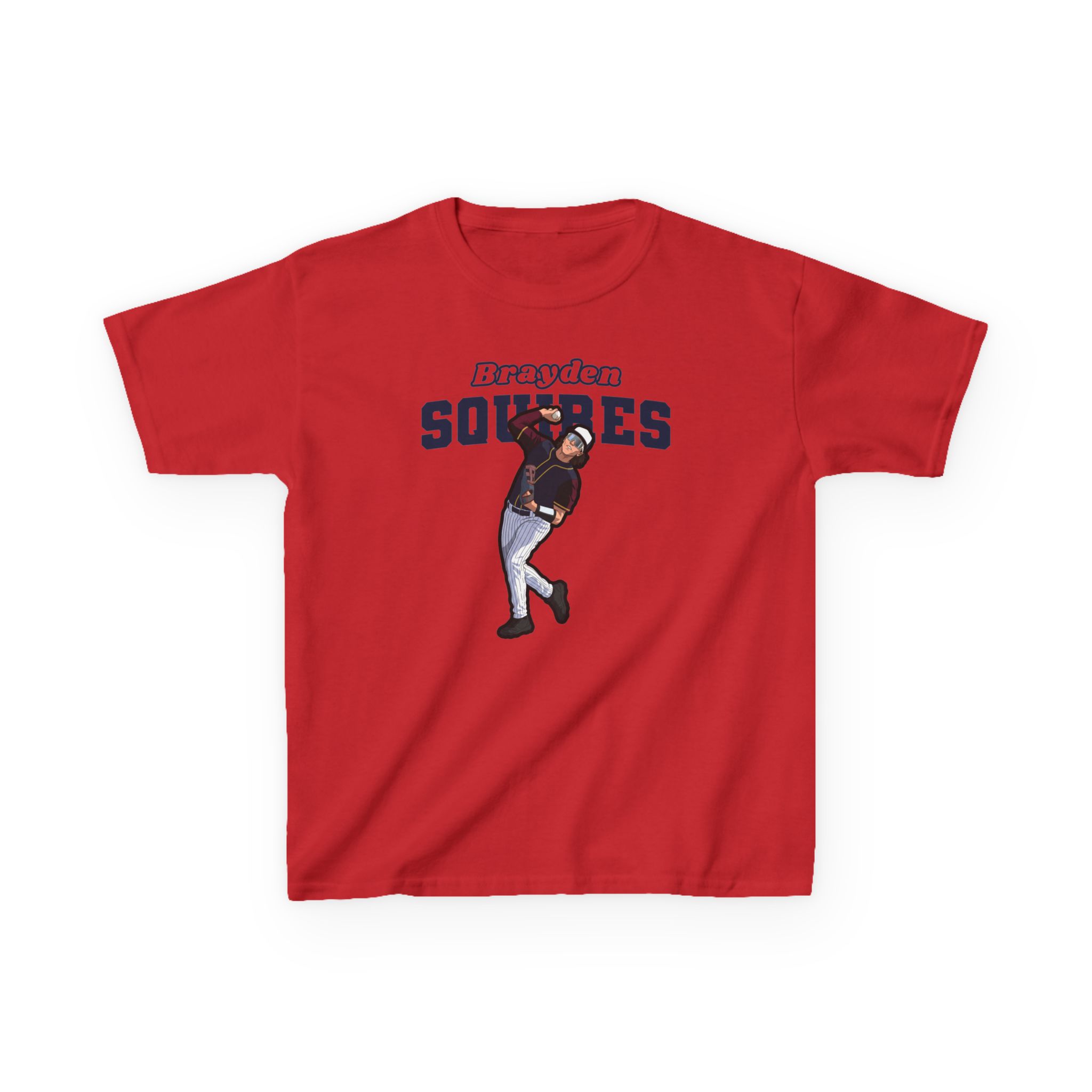 Youth Tee — character_name_arch in Red