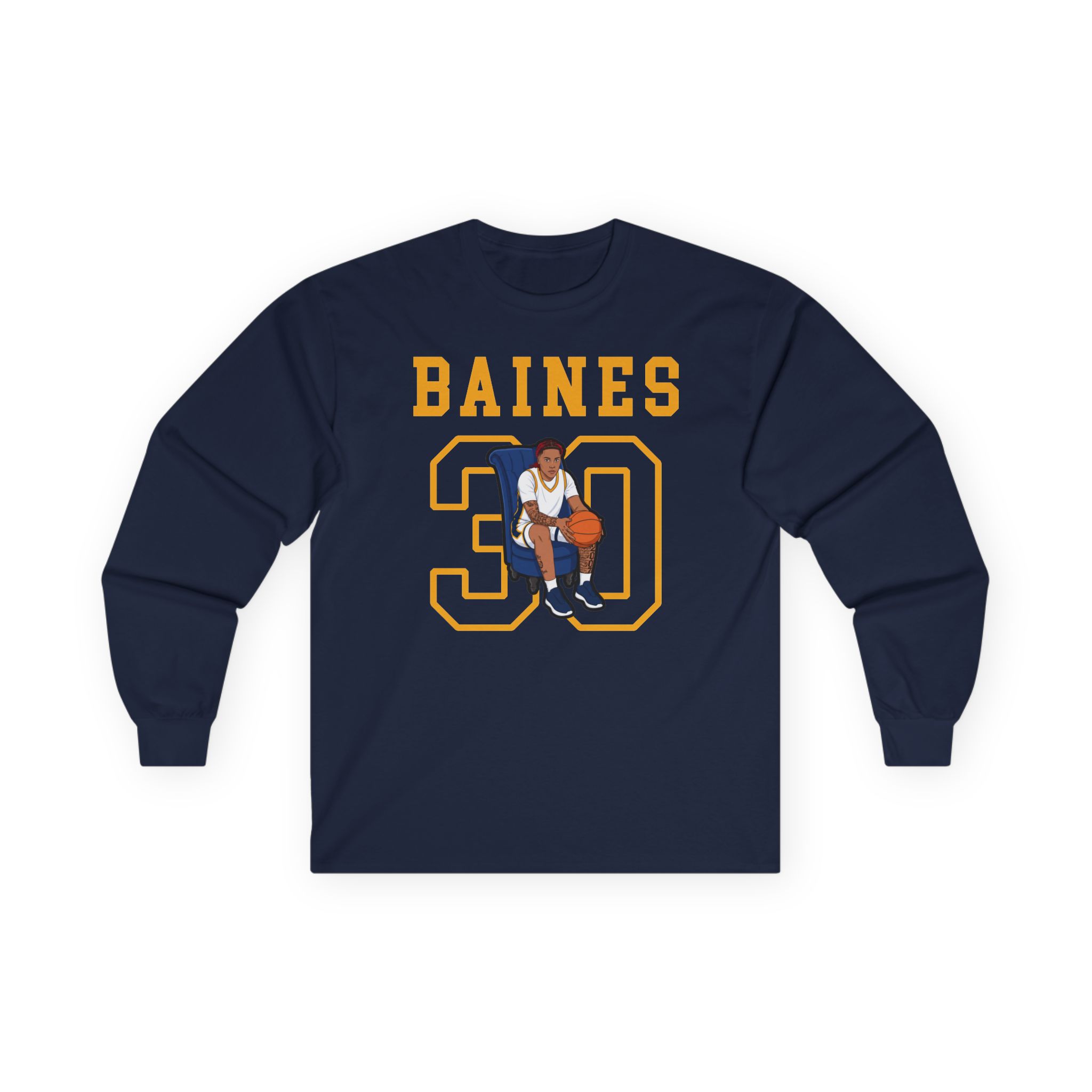 Long Sleeve Tee — character_shirsey in Navy