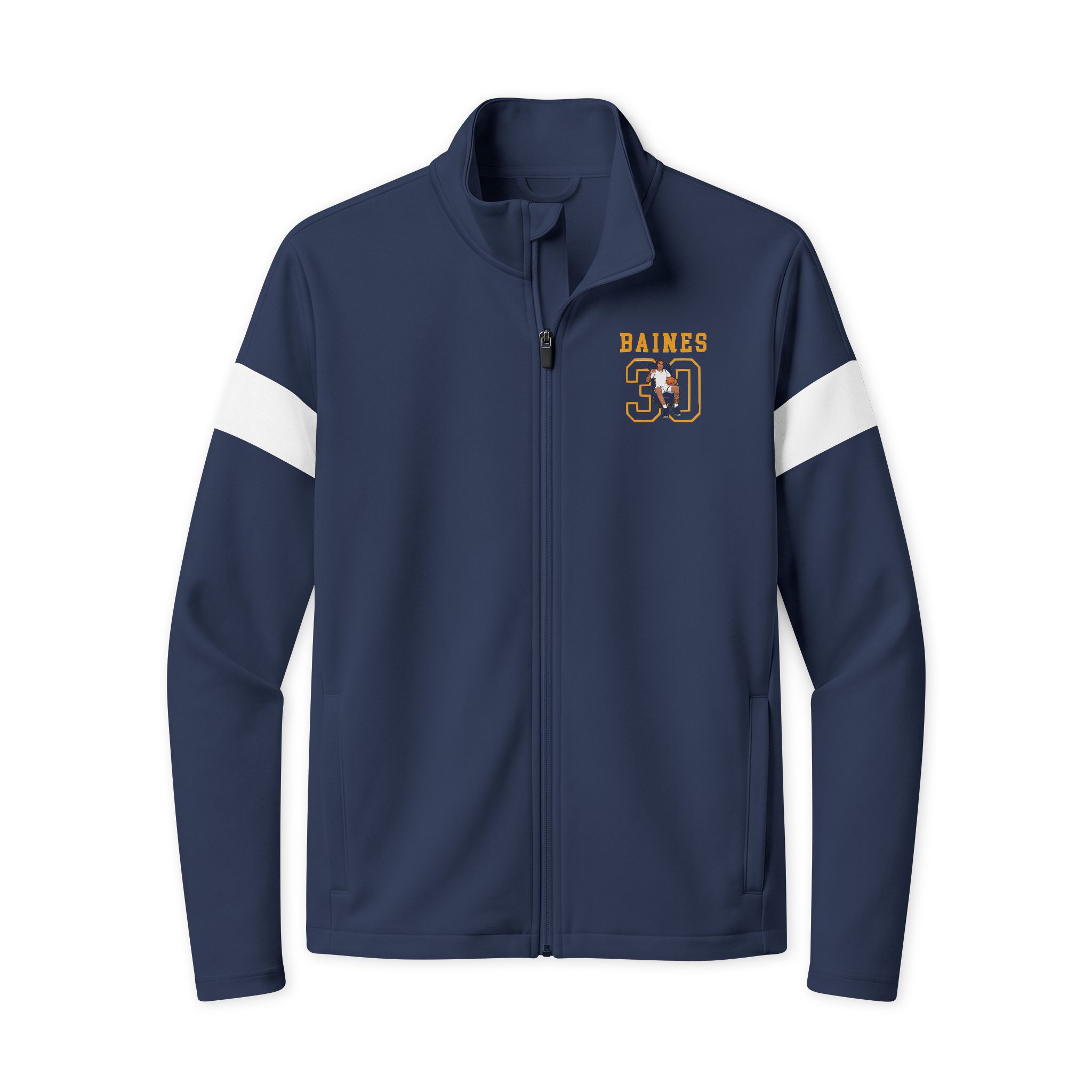 Travel Full-Zip Jacket — character_shirsey in True Navy/ White