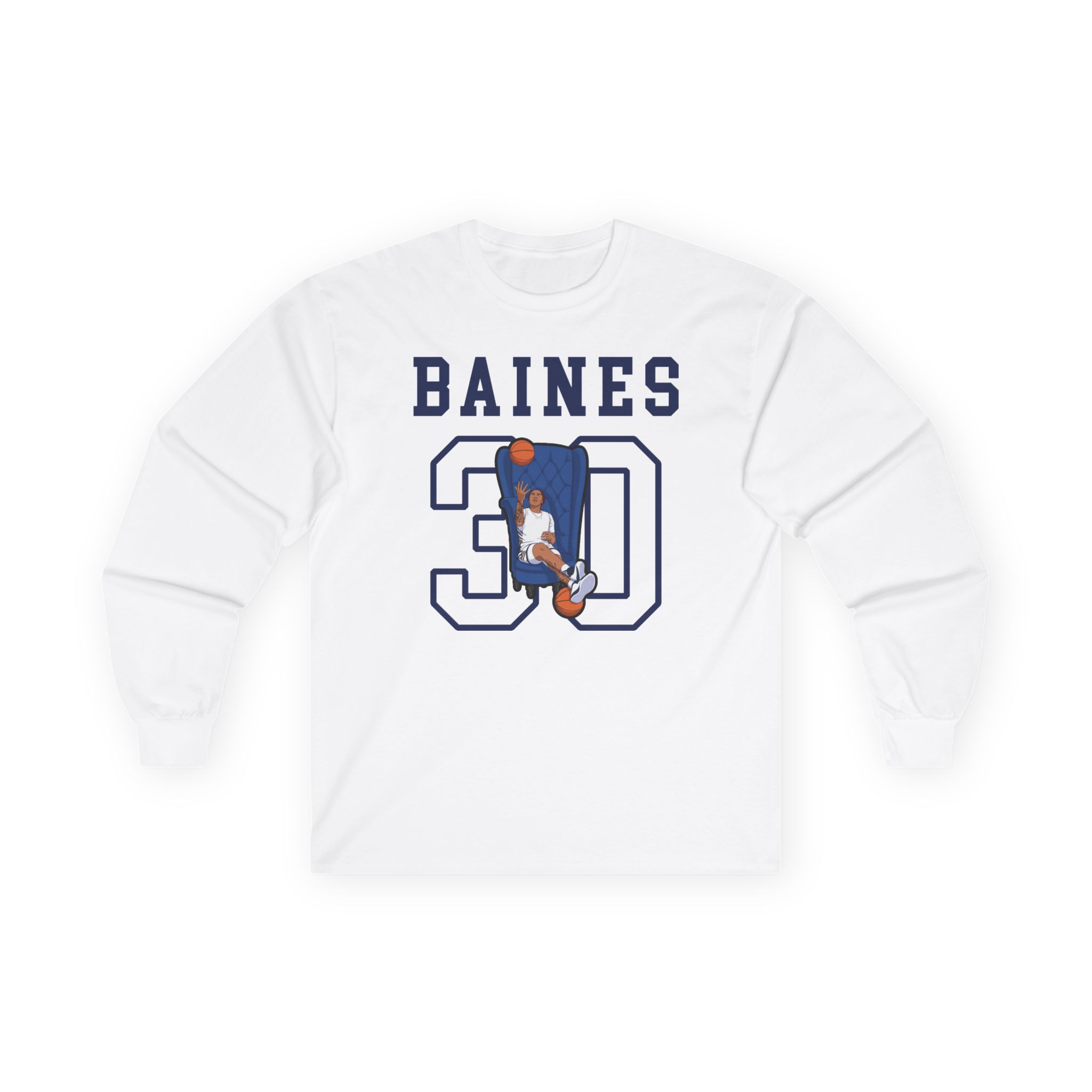 Long Sleeve Tee — character_shirsey in White