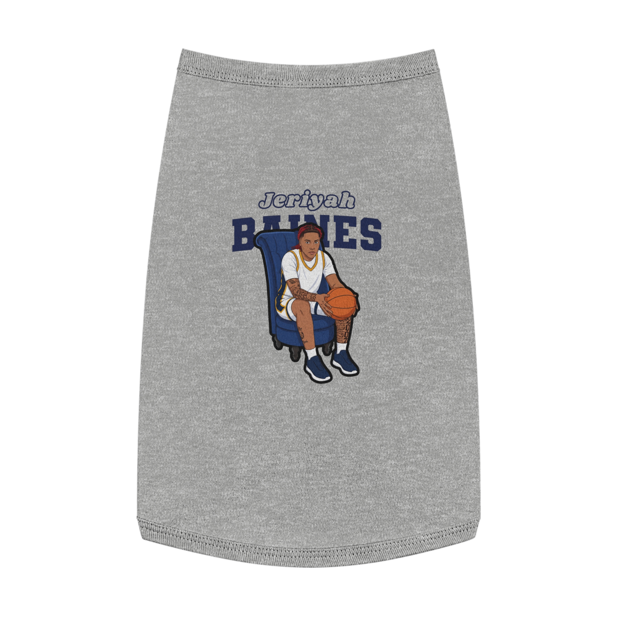 Pet Tank Top — character_name_arch in White