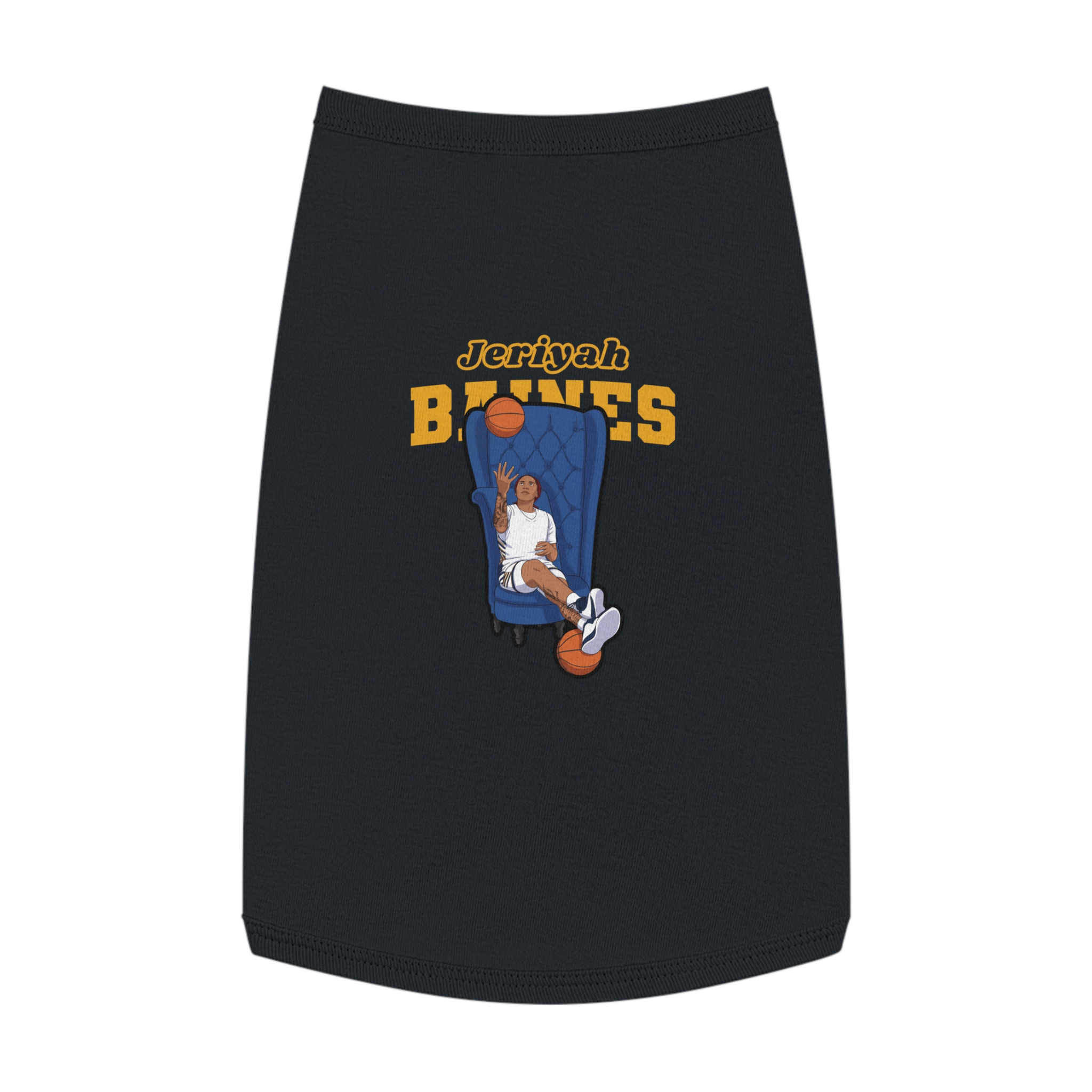 Pet Tank Top — character_name_arch in Black