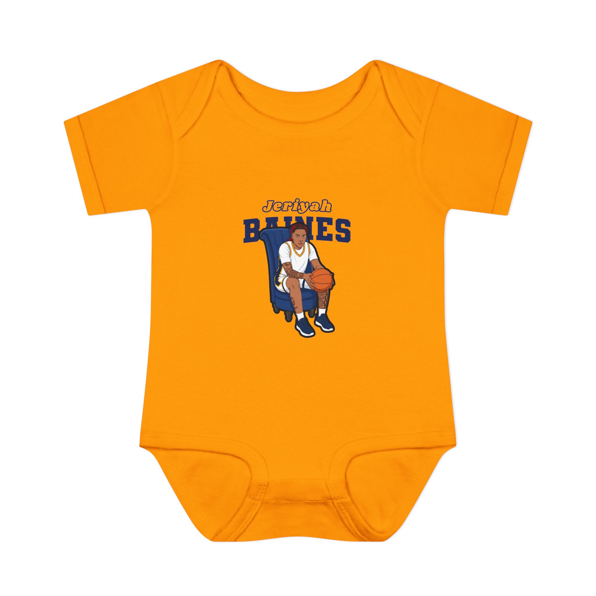 Baby Onesie — character_name_arch in Gold