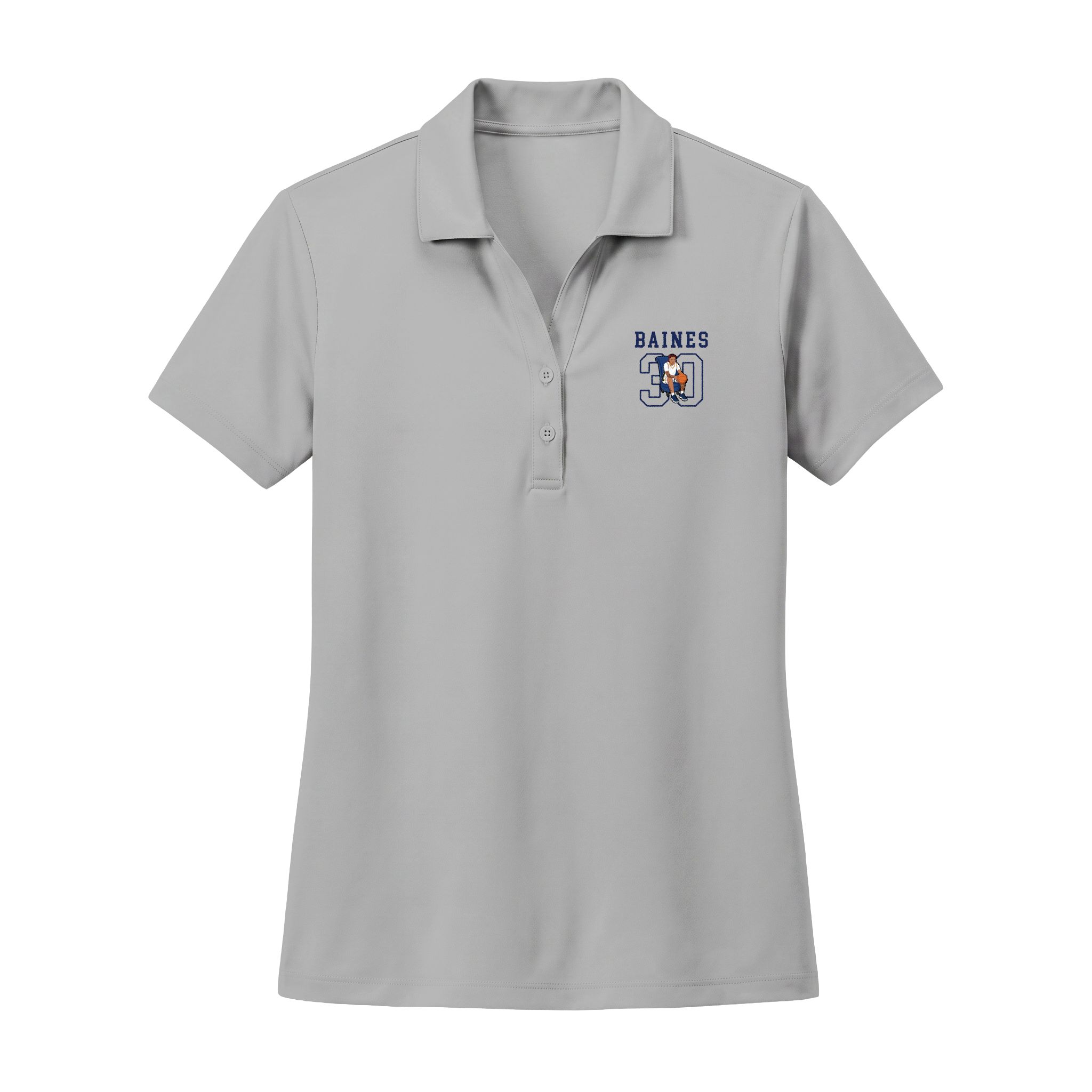 Women's Polo — character_shirsey in Silver