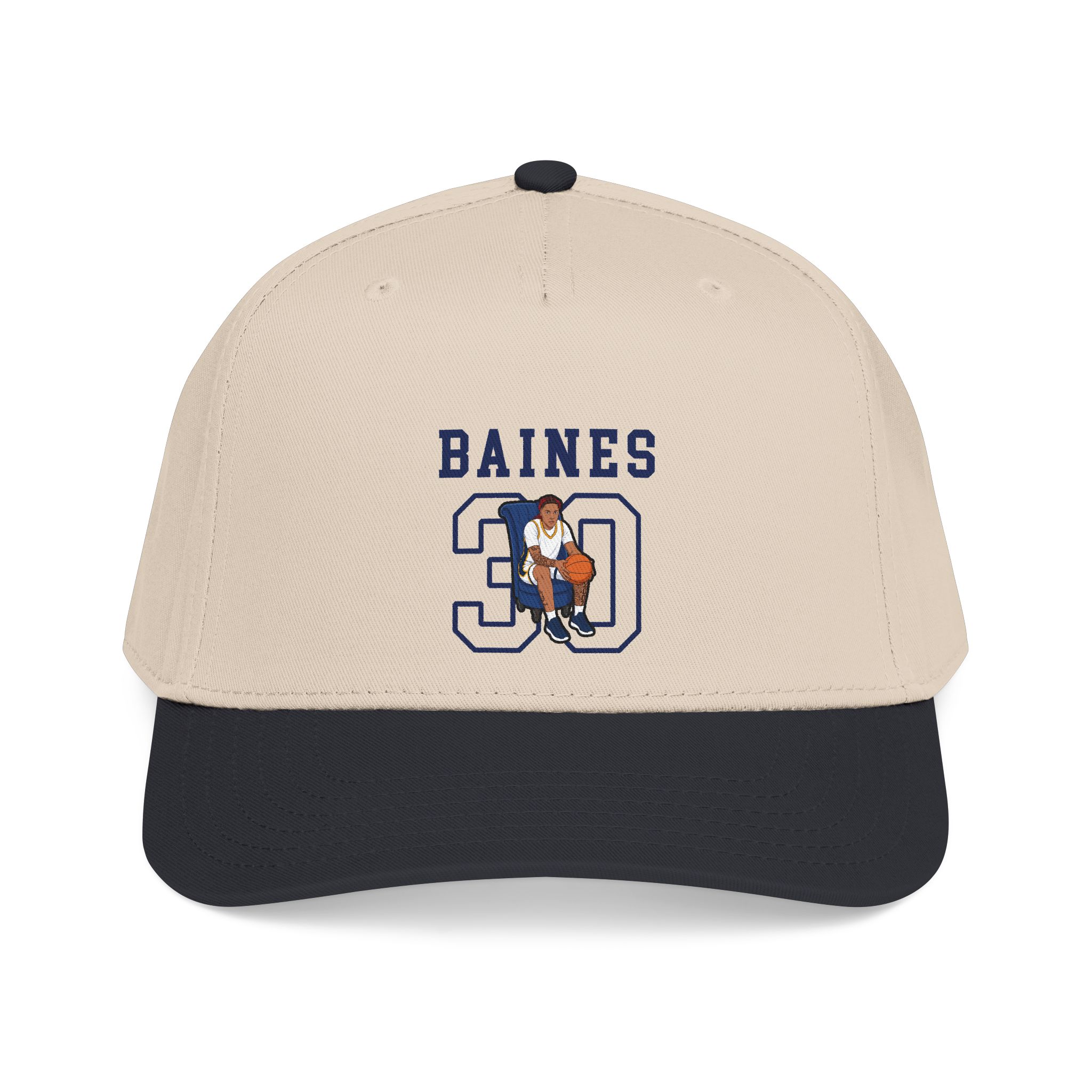 Baseball Cap — character_shirsey in Black / Natural
