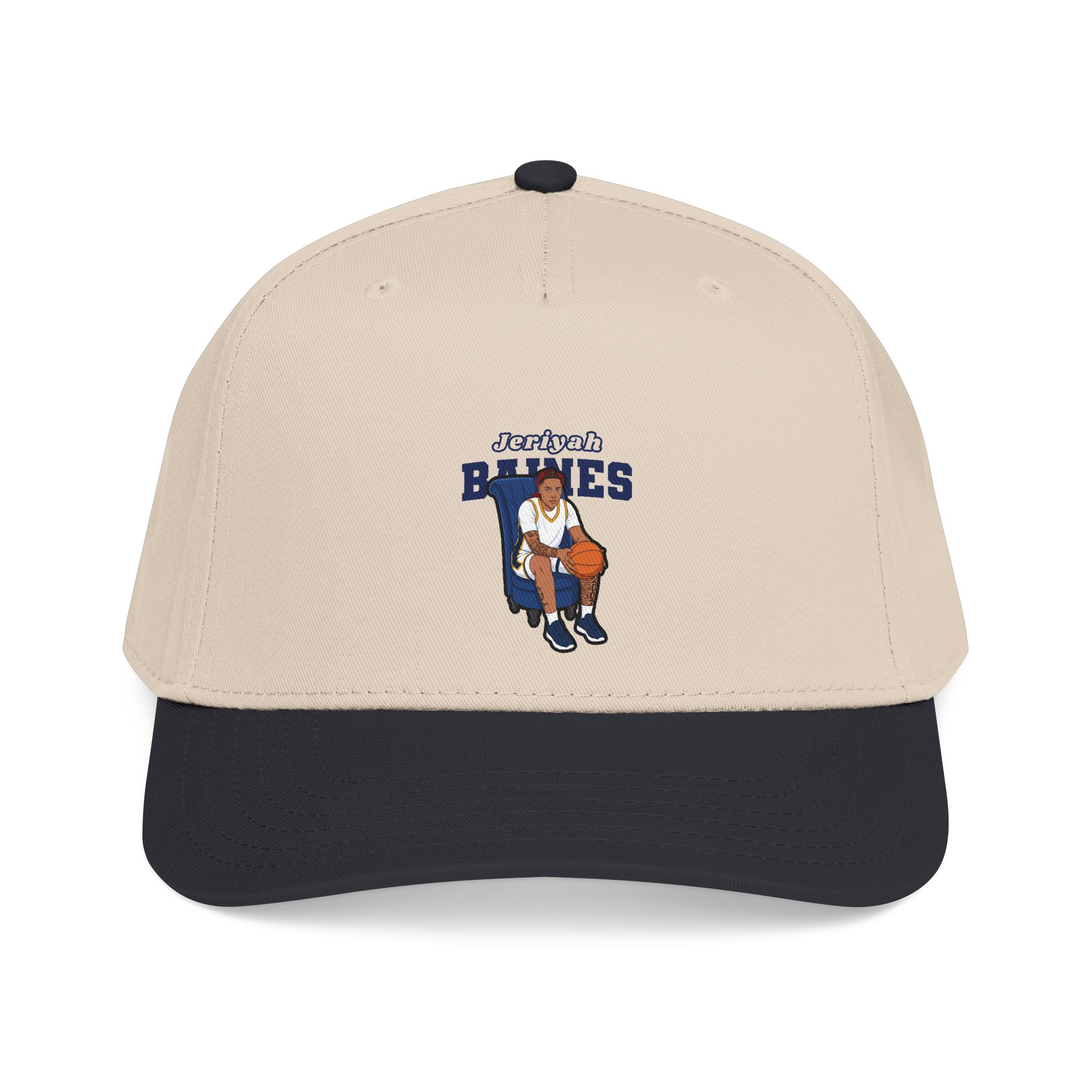 Baseball Cap — character_name_arch in Black / Natural