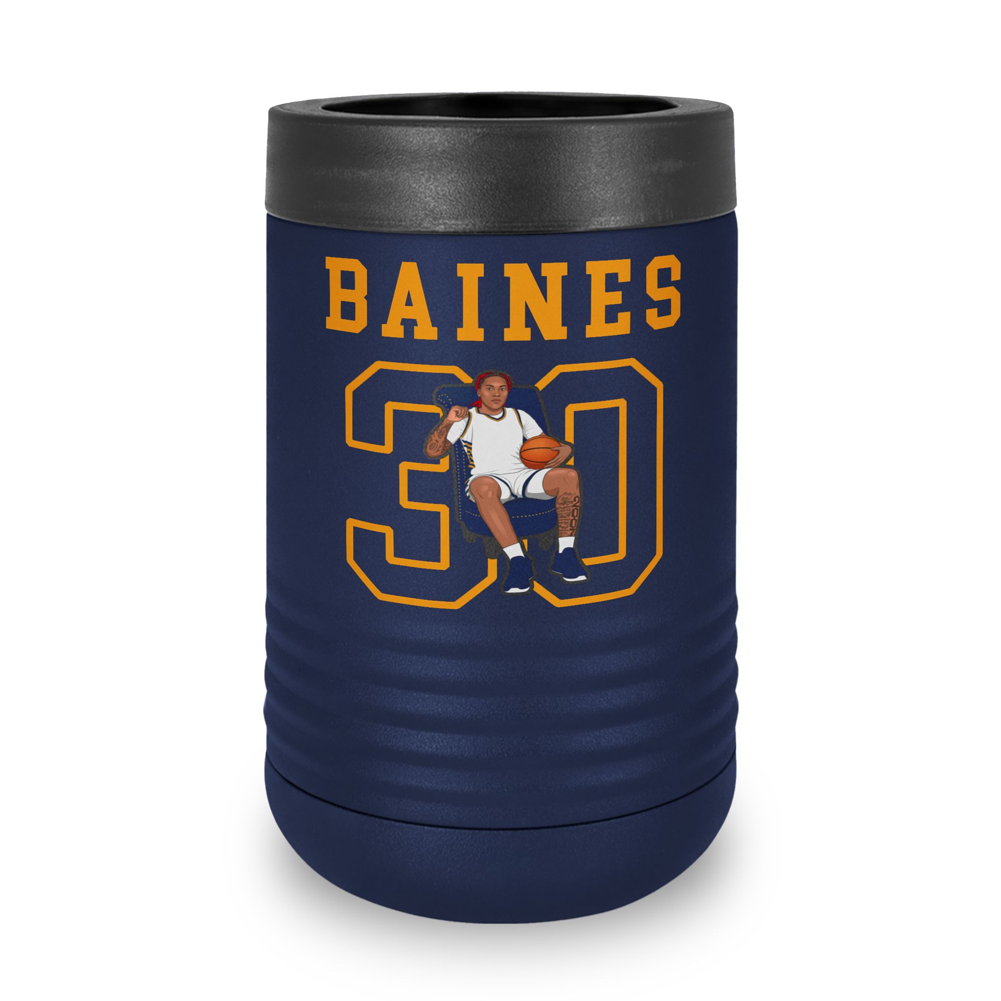 Stainless Can Cooler — character_shirsey in Navy