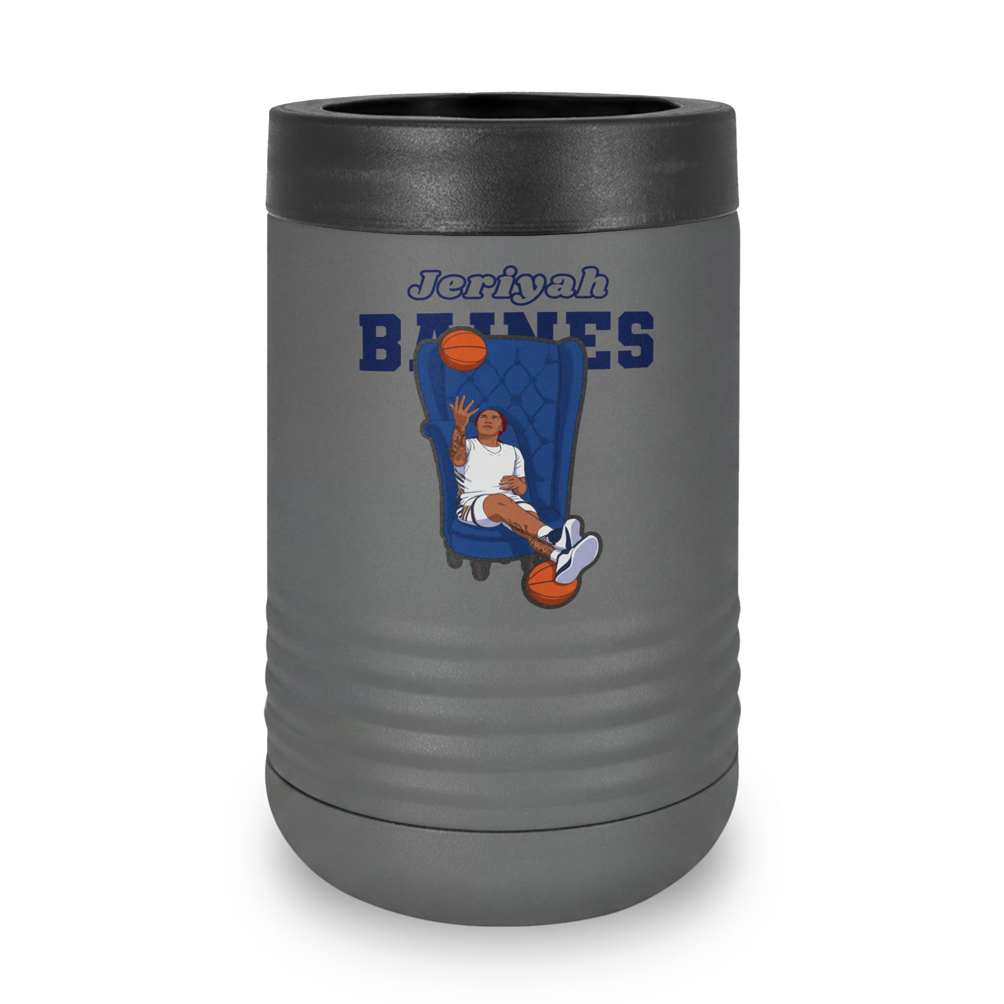 Stainless Can Cooler — character_name_arch in Grey