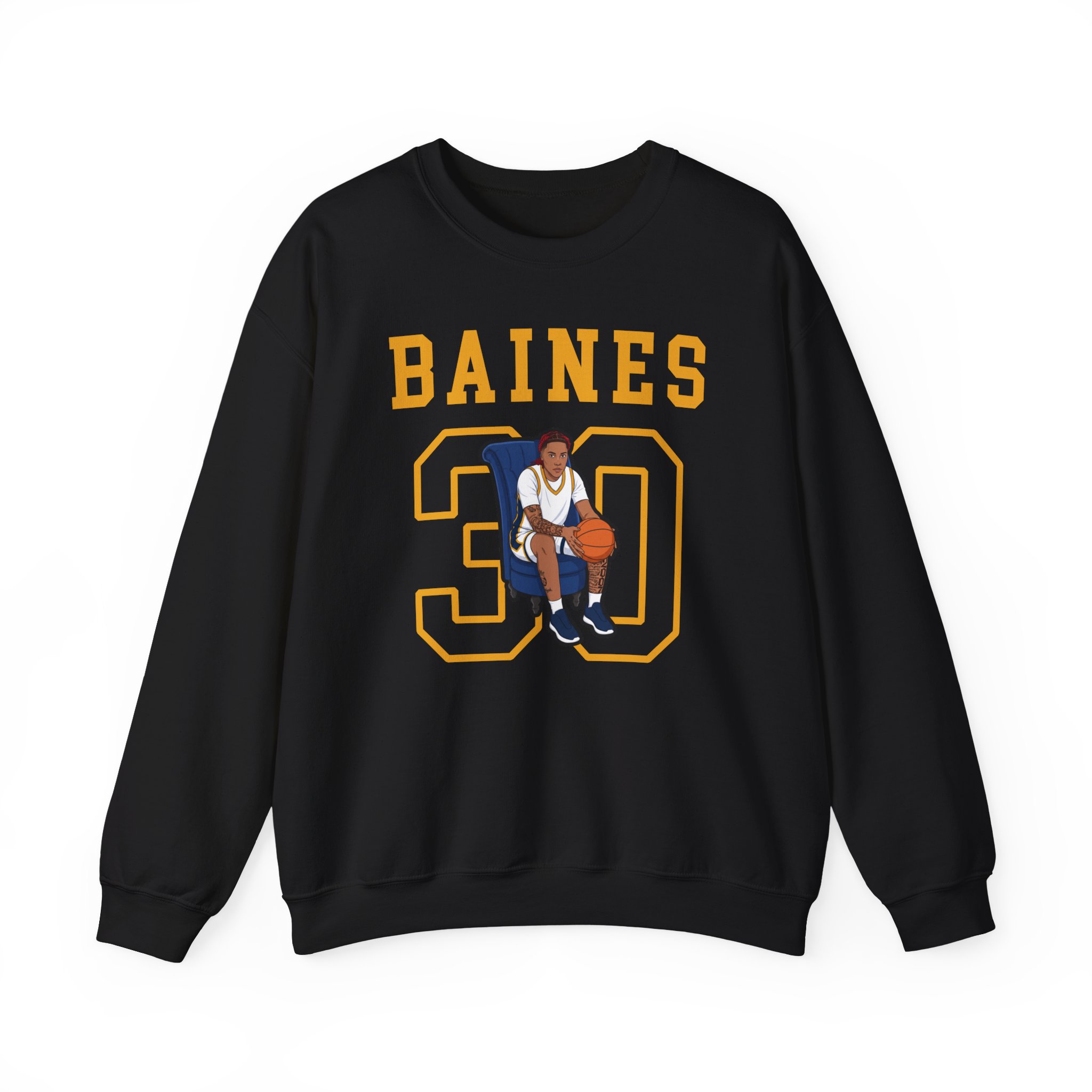 Crewneck Sweatshirt — character_shirsey in Black