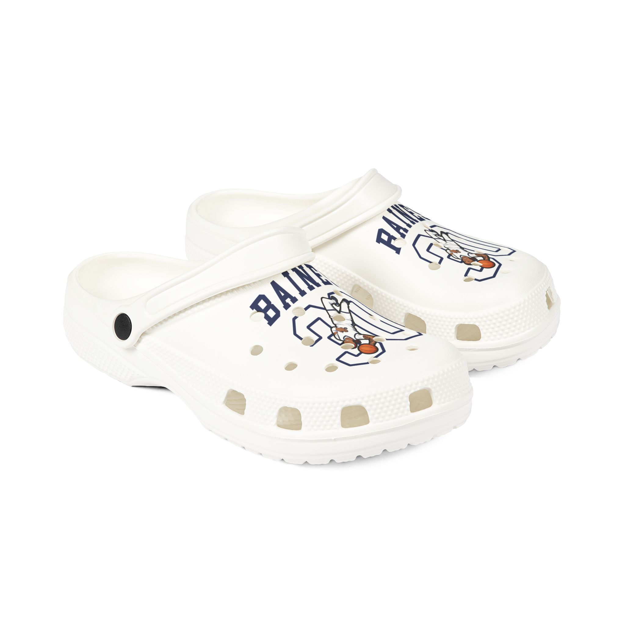 Rubber Clogs — character_shirsey in White