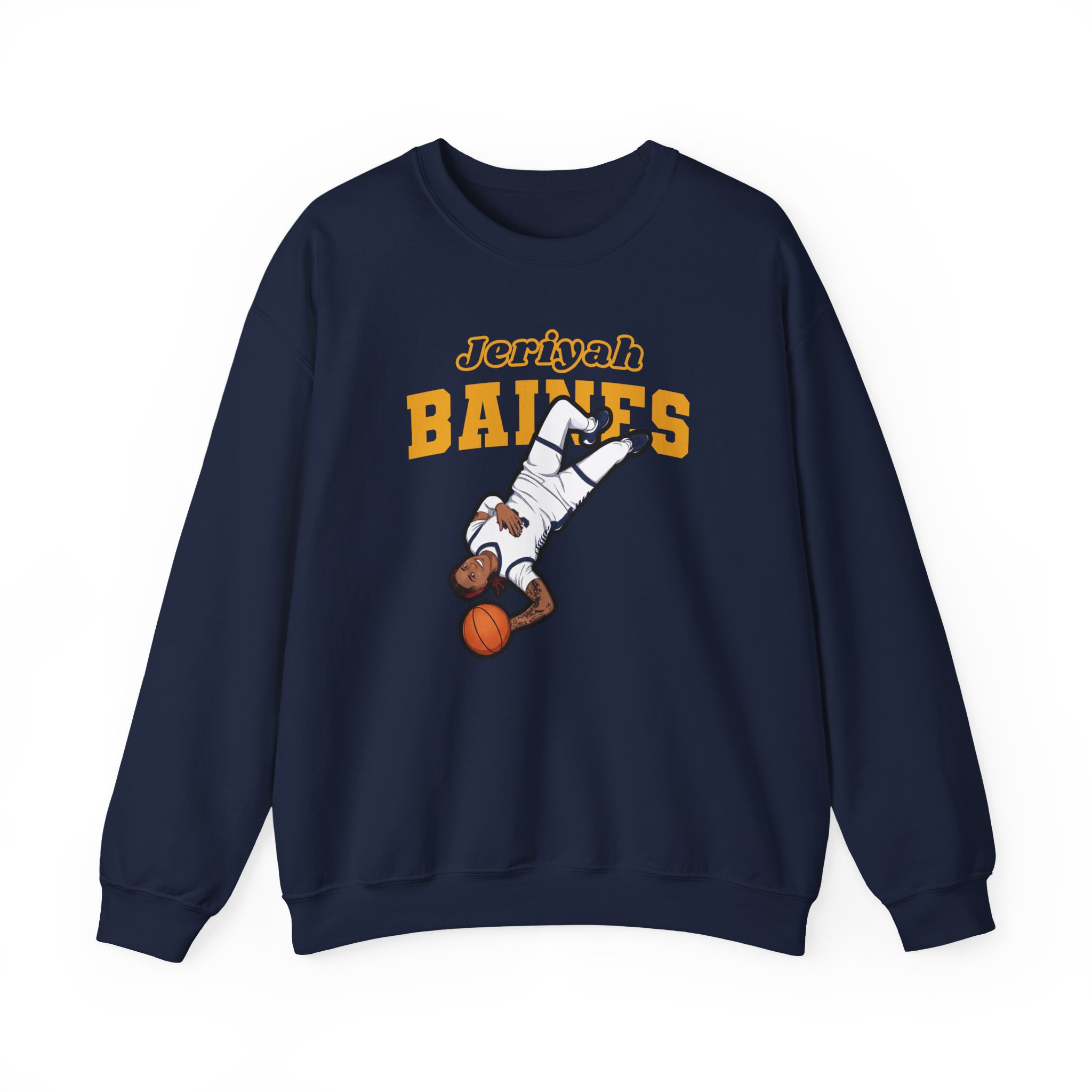 Crewneck Sweatshirt — character_name_arch in Navy
