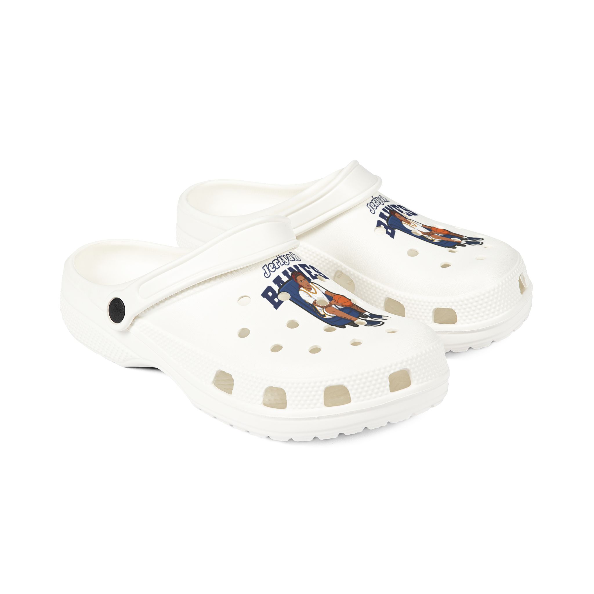 Rubber Clogs — character_name_arch in White