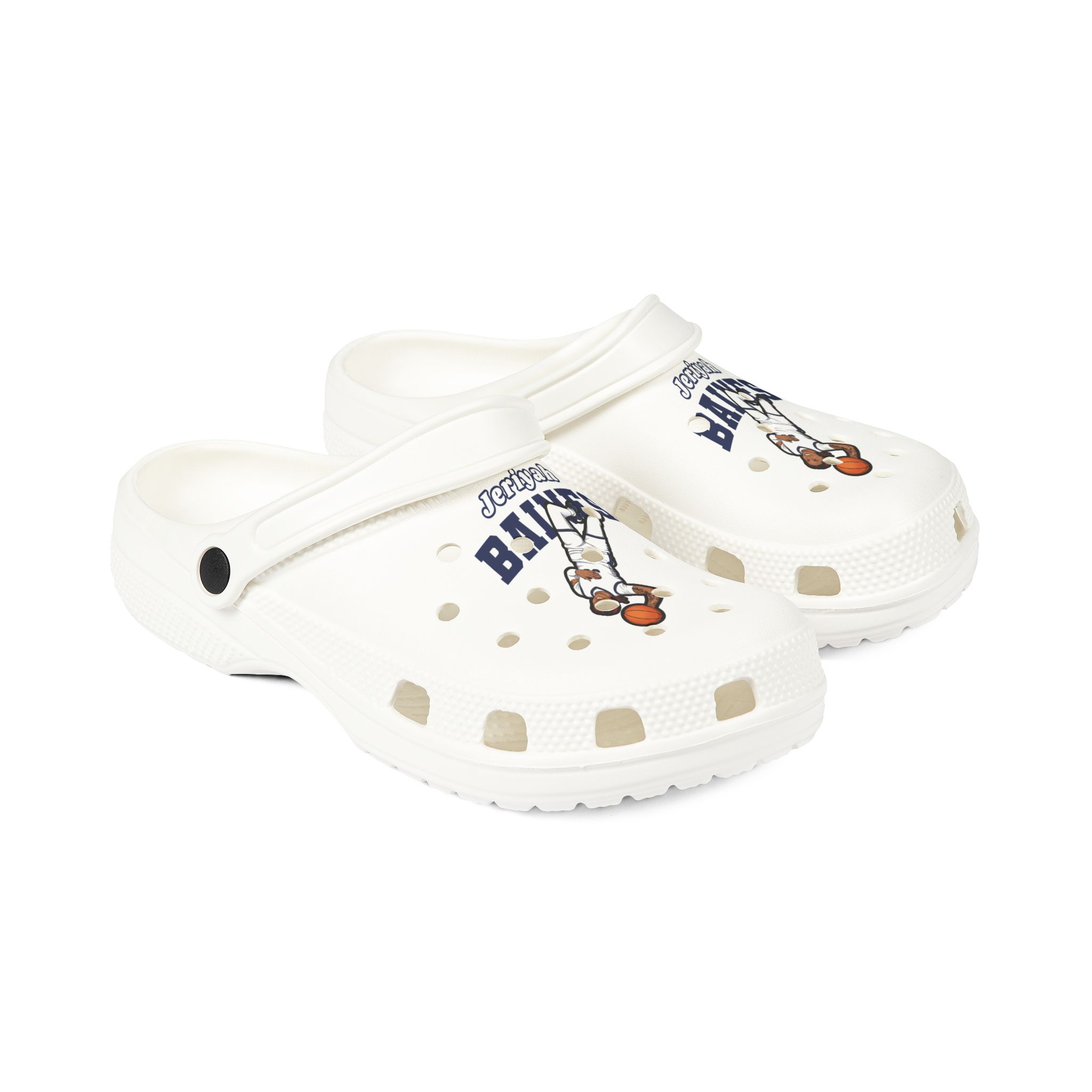 Rubber Clogs — character_name_arch in White